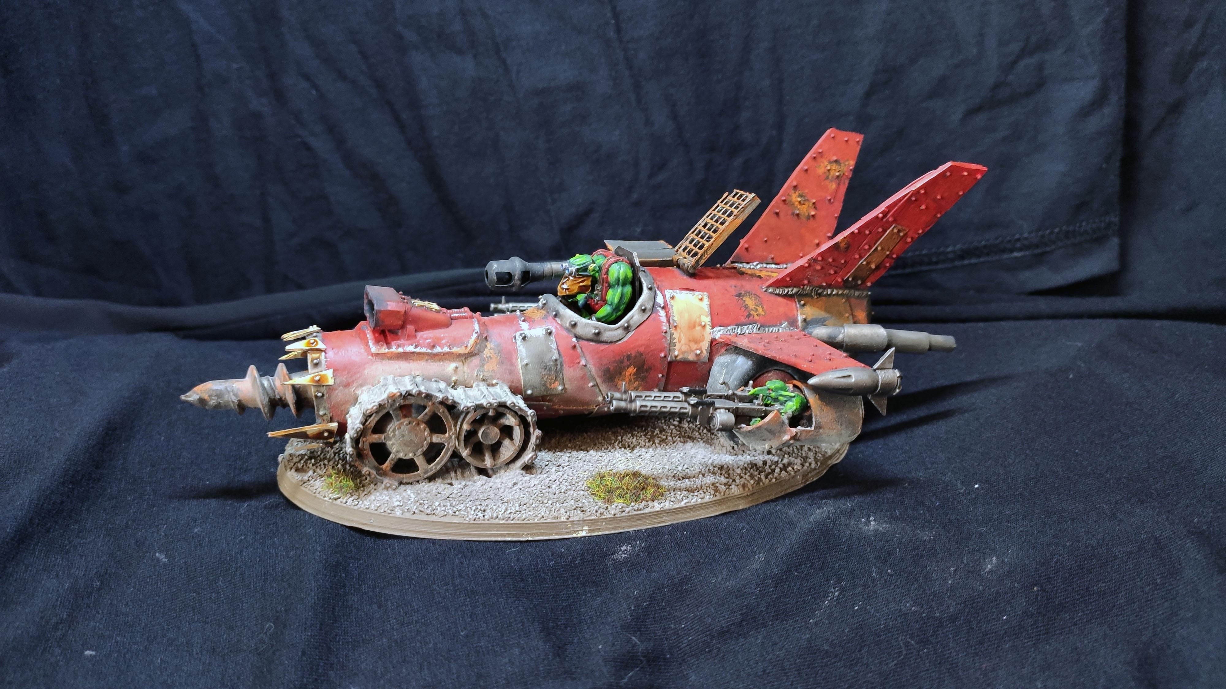 Megatrakk Scrapjet, Orks, Scratch Build, Warhammer 40,000, Warhammermer 40k