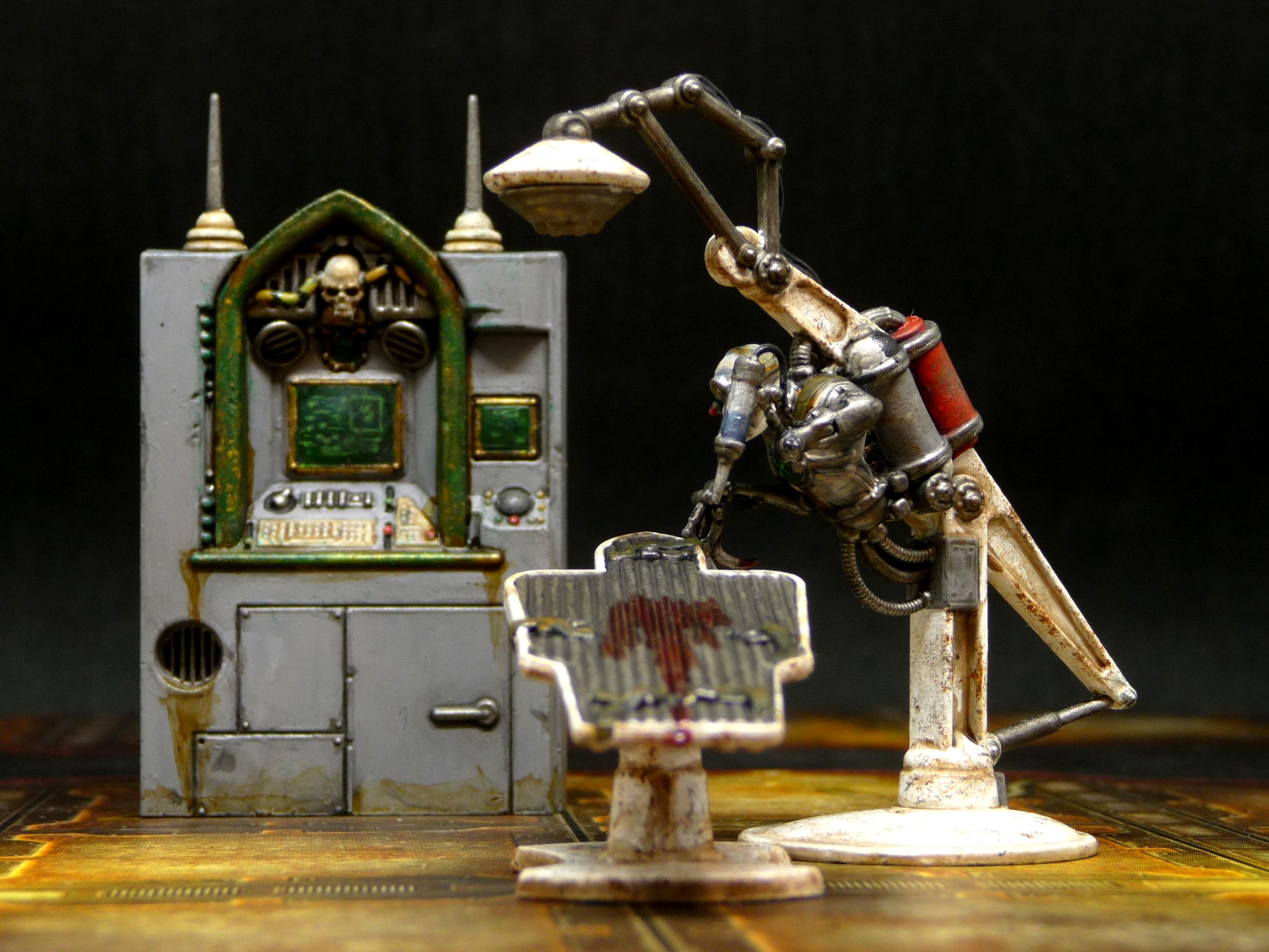 Battlefield Objectives, Body Horror, Necromunda, Servitors, Surgery, Terrain