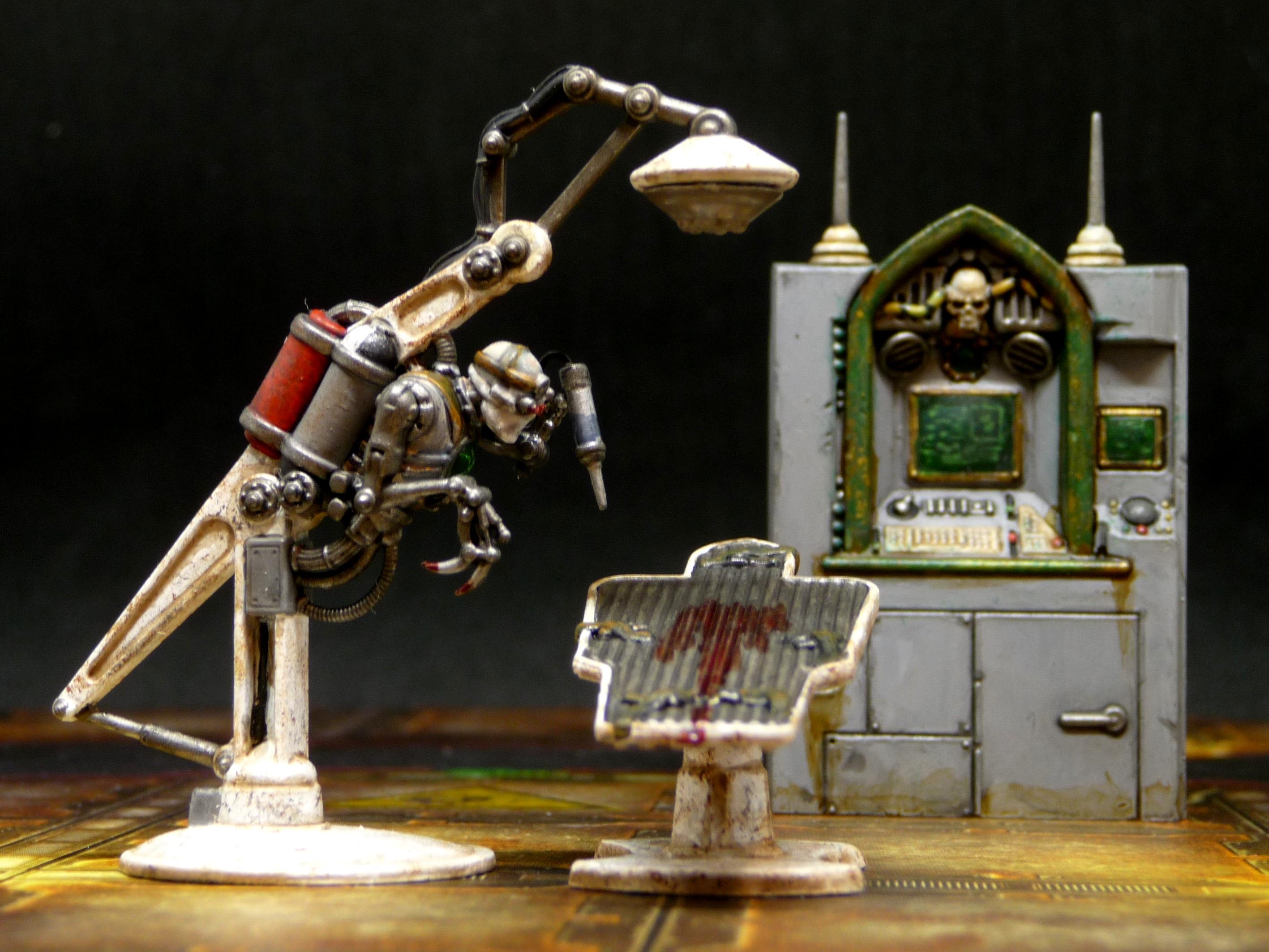 Battlefield Objectives, Body Horror, Necromunda, Servitors, Surgery, Terrain