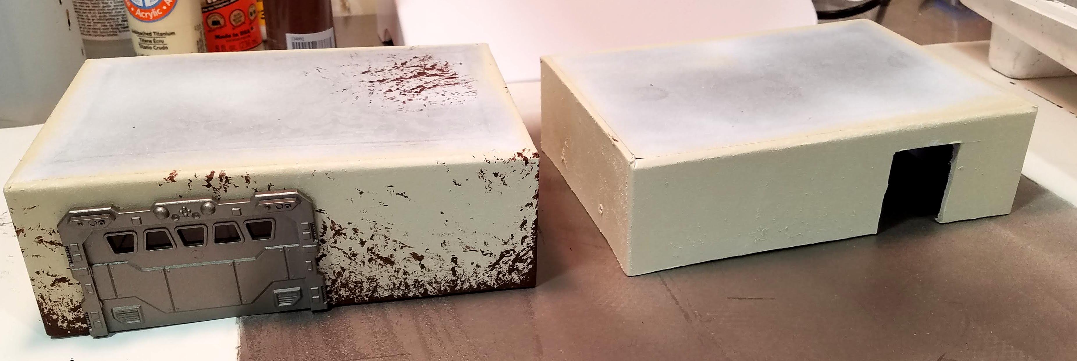 Two quick coats, roller and sponge