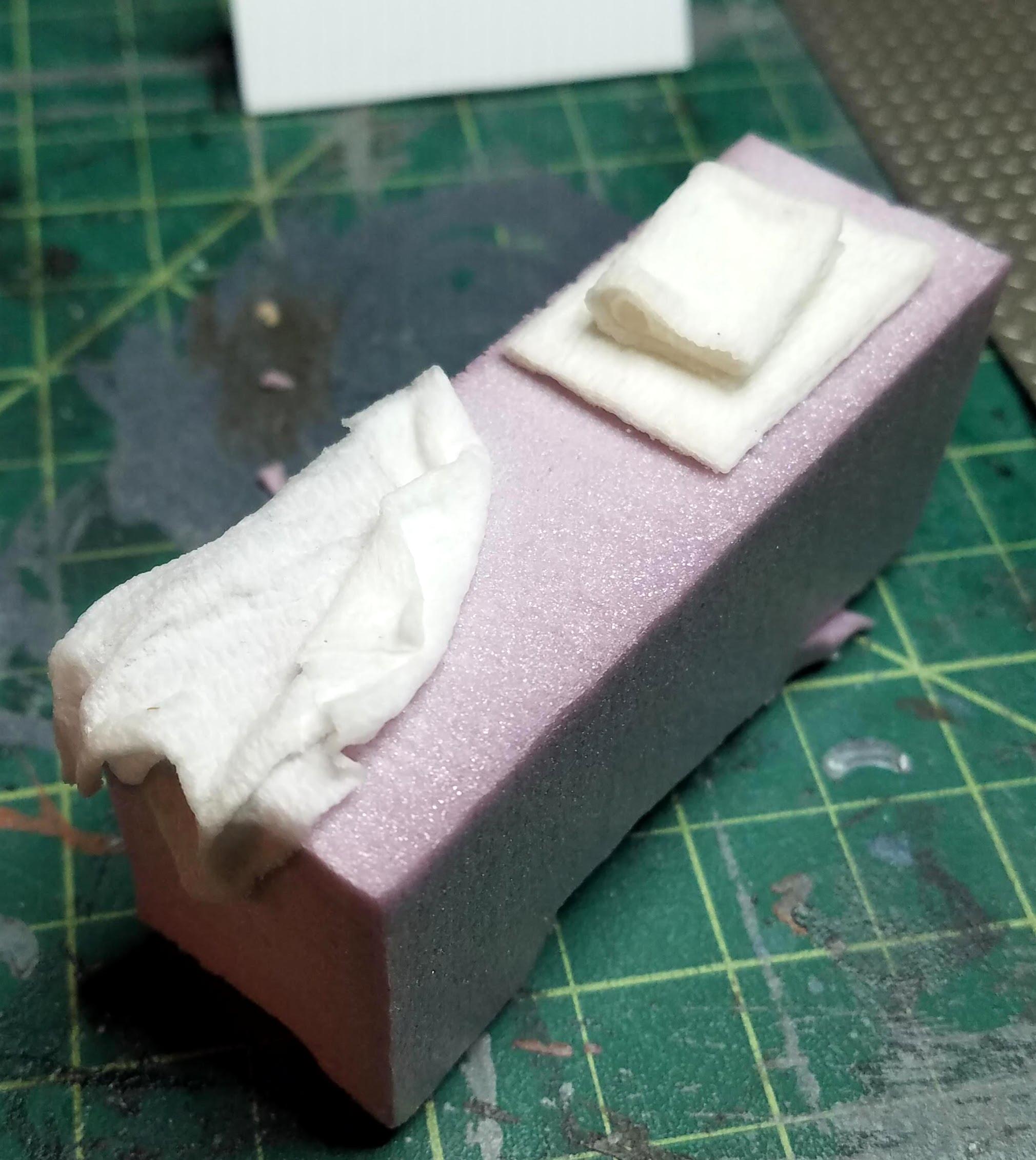 Linens: paper towel and PVA glue