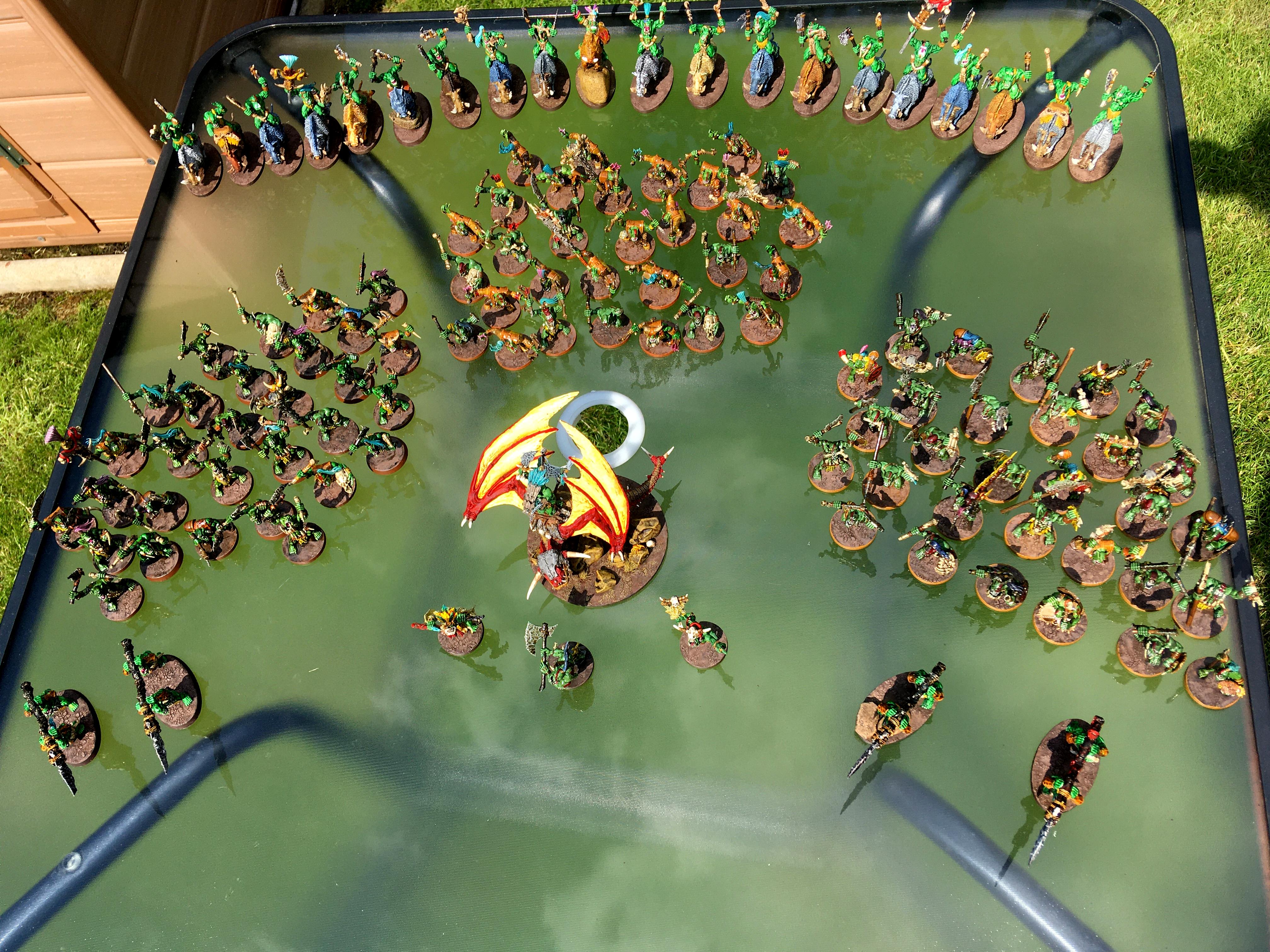 Age Of Sigmar, Army, Barbarians, Batch Painting, Bone, Bonesplitters, Greenskinz, Order Of Destruction, Orruk, Quickshade, Savage Orc, Stone, Waaagh, Warhammer Fantasy