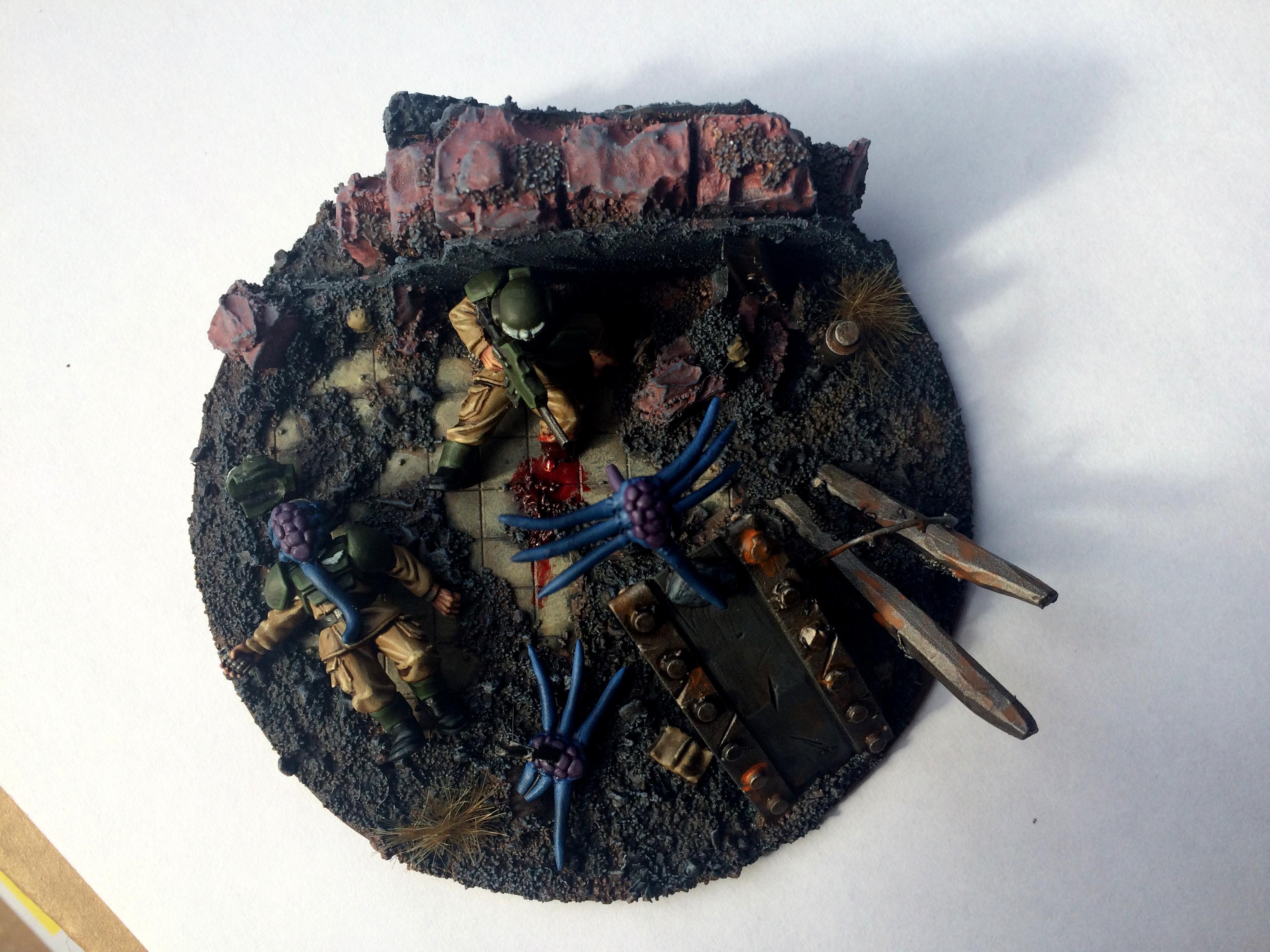 Wounded Guard vs Facehuggers 2