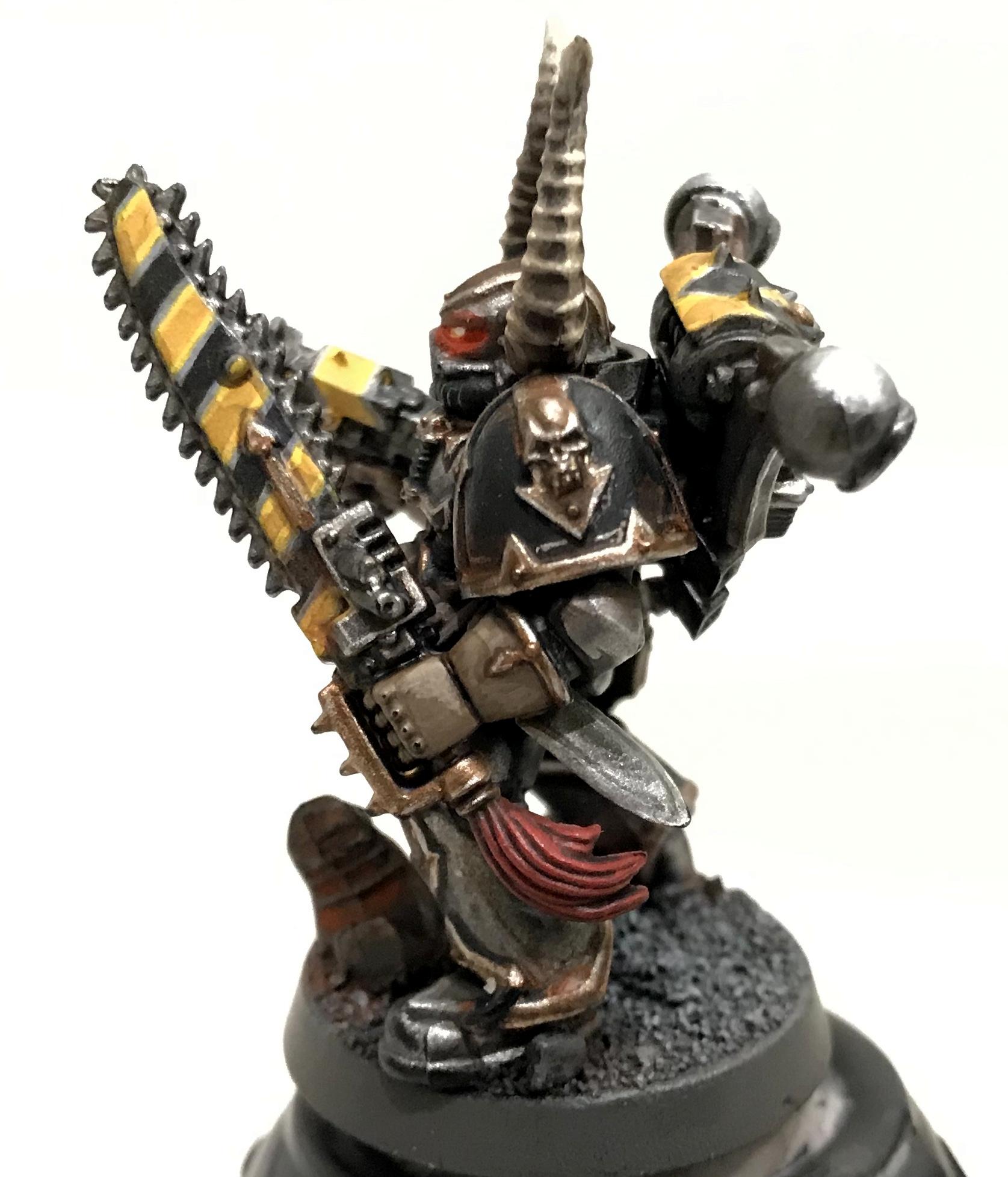 Glowing Eyes, Hazard Stripes, Iron Warriors
