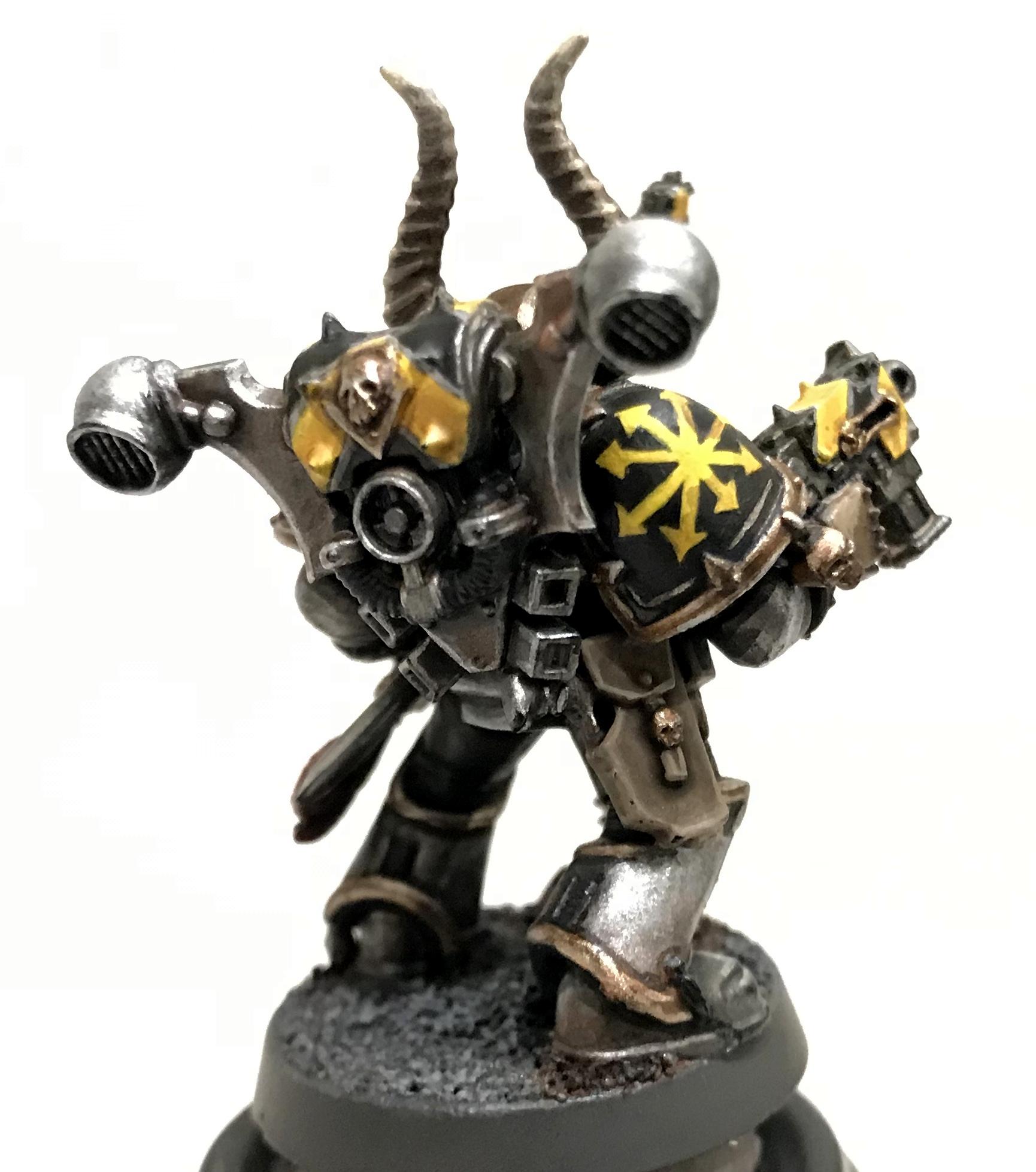 Freehand, Glowing Eyes, Hazard Stripes, Iron Warriors