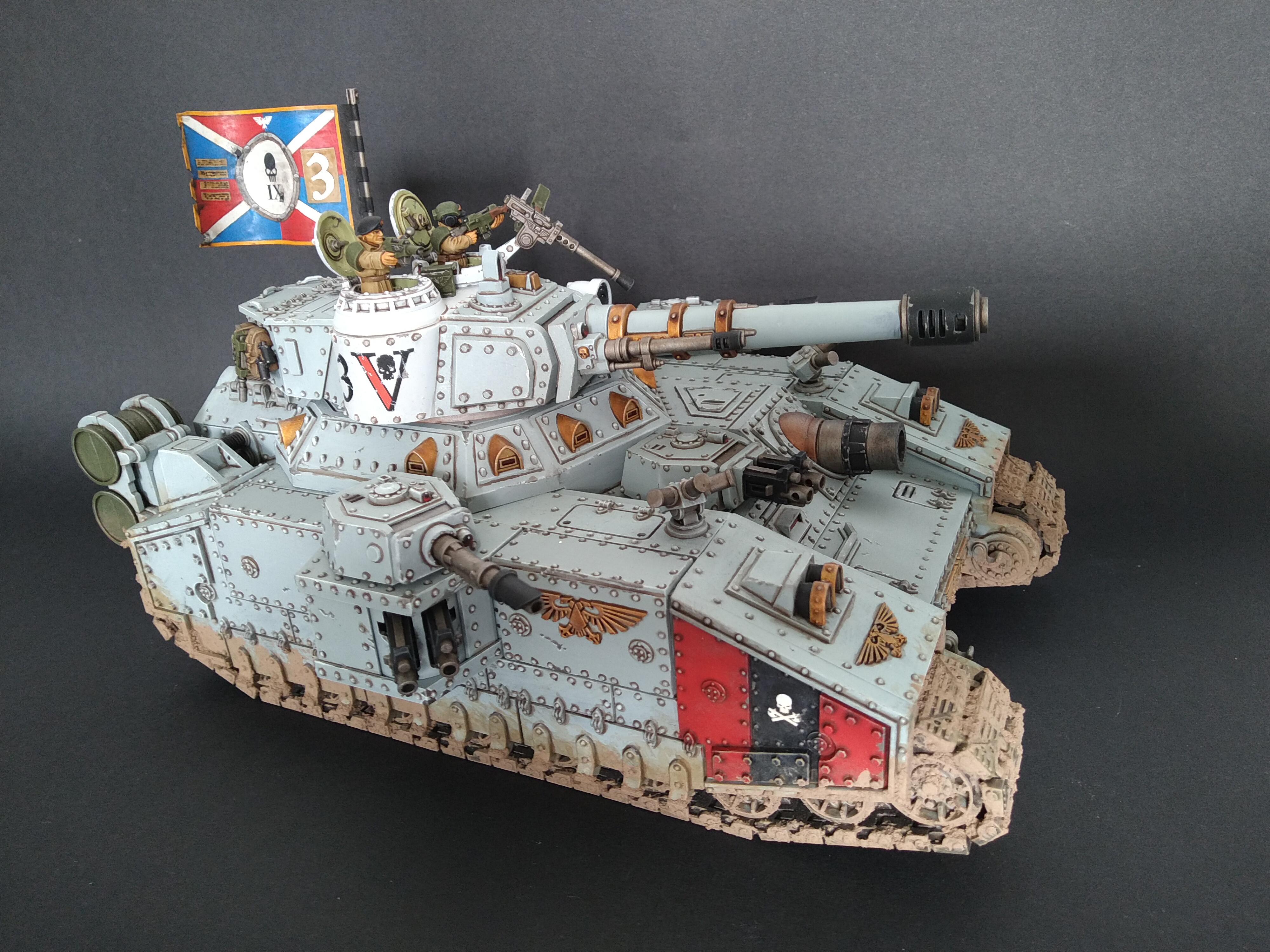 Am, Astra Militarum, Baneblade, Banner, Flag, Grey, Magnet, Magnetised, Tank, Warhammer 40,000