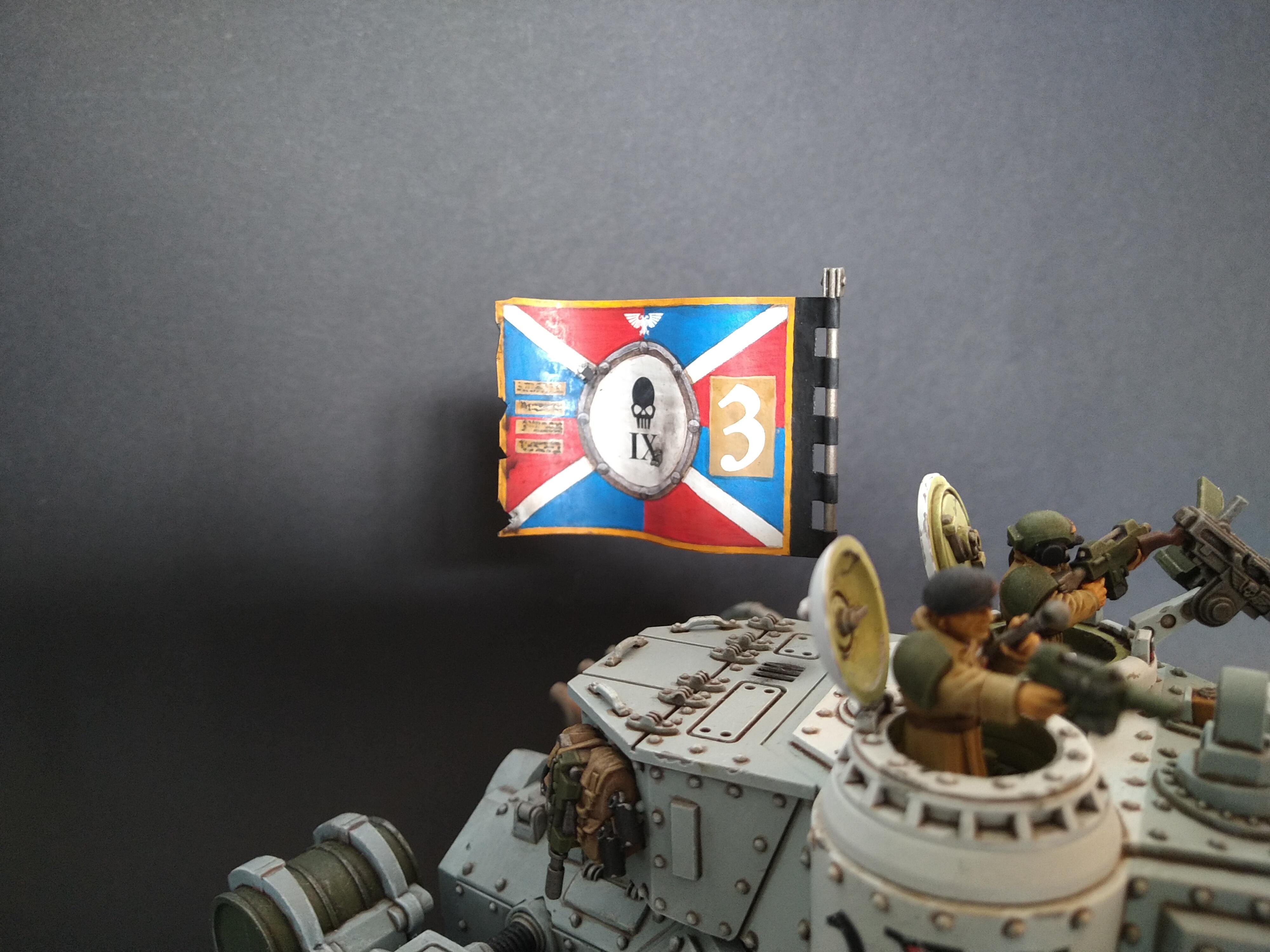 Am, Astra Militarum, Baneblade, Banner, Flag, Grey, Magnet, Magnetised, Tank, Warhammer 40,000