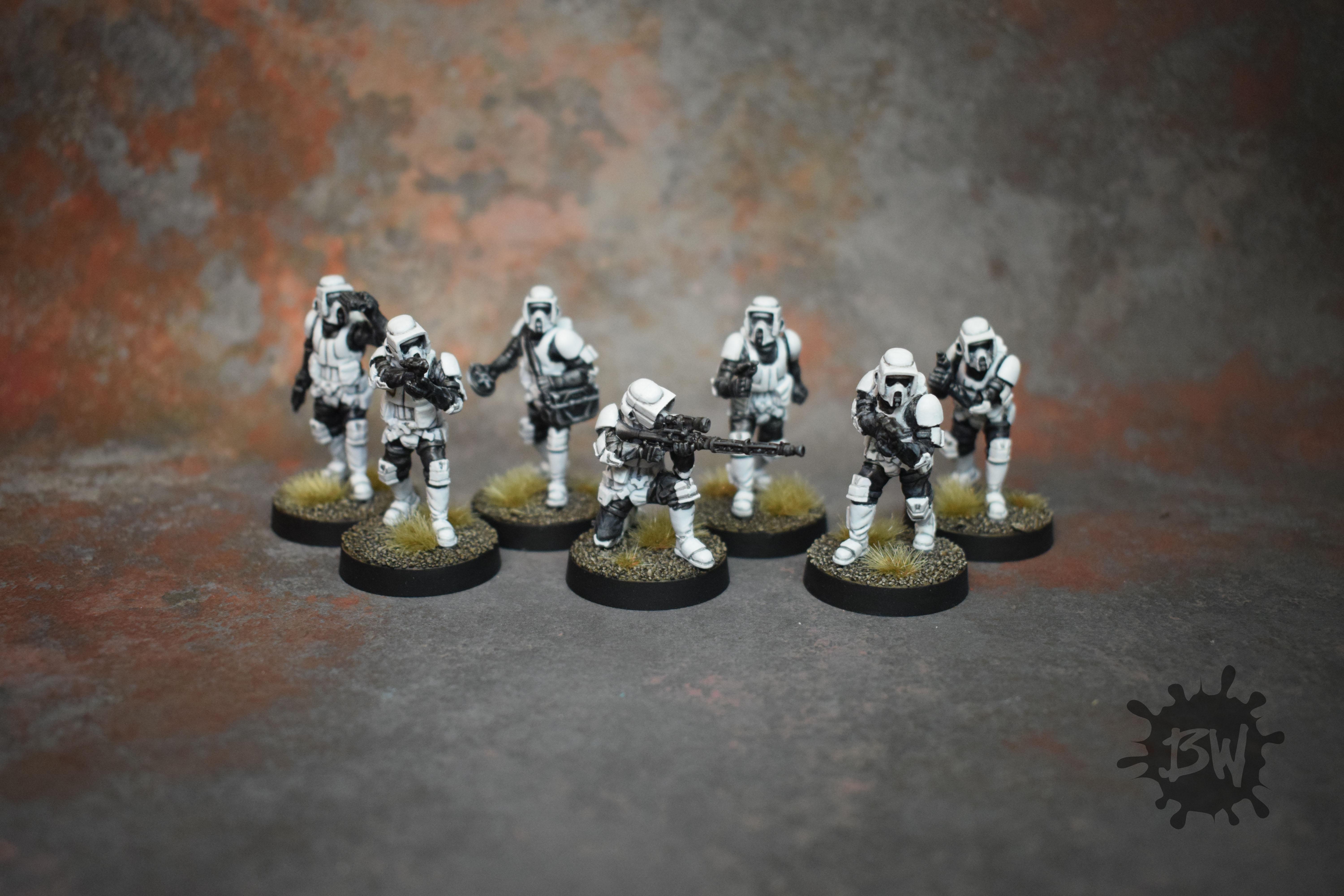 Bw, Ffg, Scout Troopers, Star Wars Legion