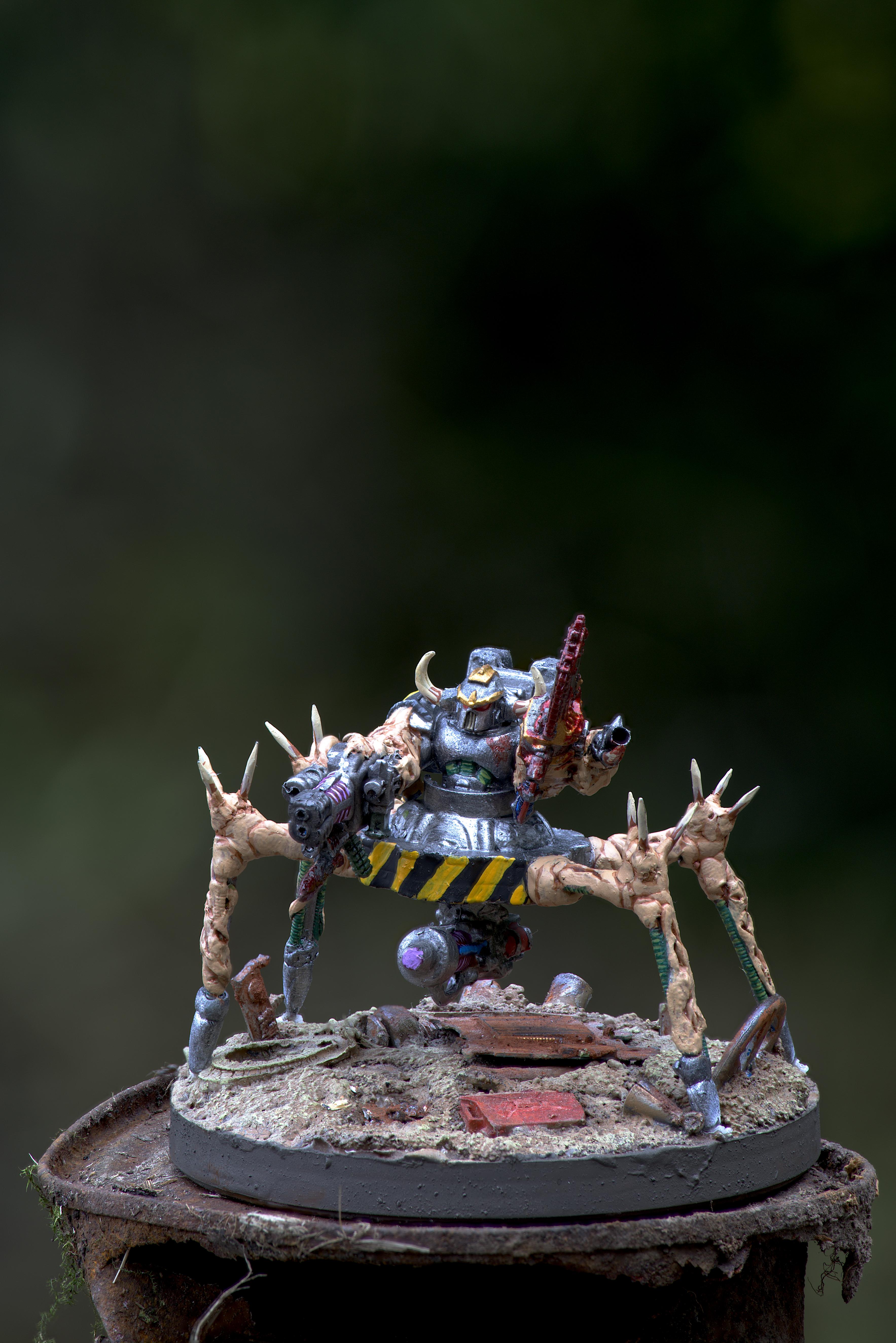 Blood, By Andrey Mishuta, Centaur, Chainfist, Chaos, Chaos Space Marines, Conversion, Greenstuff, Hazard Stripe, Heavy Support, Heretic Astartes, Iron Warriors, Iron Within, Iron Without!, Lightning Claw, M.a.k., Meltagun, Obliterators, Outdoors, Plasma, Scratch Build, Sculpting, Tehnolog, Warhammer 40,000