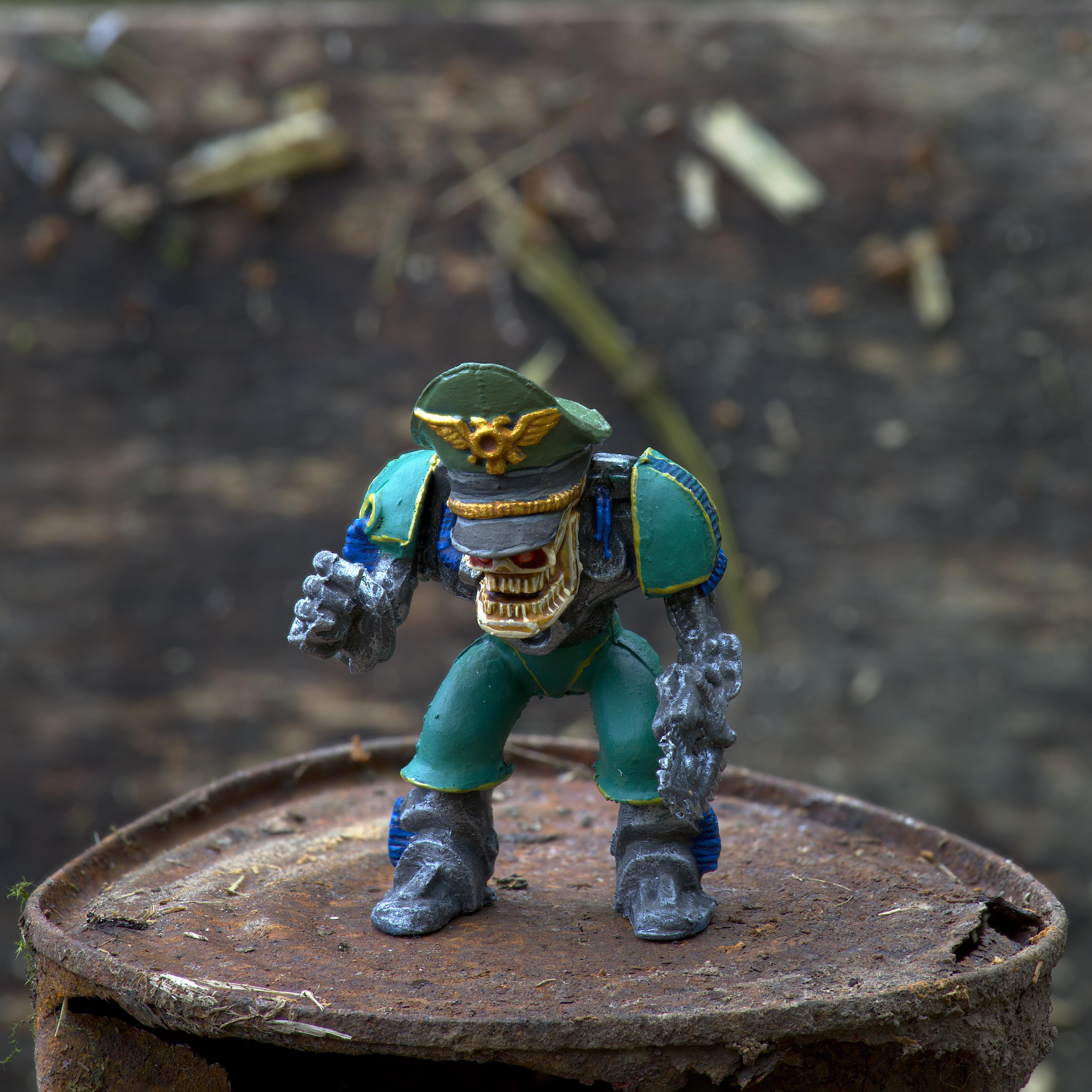 1996, By Andrey Mishuta, Cap, Chainfist, Cyborg, Fantasy Battles, From Russia, Fun, M.a.k., Nazi, Necroclan Phobos, Nx-10, Nx-2b, Nx-7h, Officer, Outdoors, Power Fist, Regiment, Retro, Rust, Skull, Stahlhelm, Technolog, Tehnolog, Tin Can, Undead