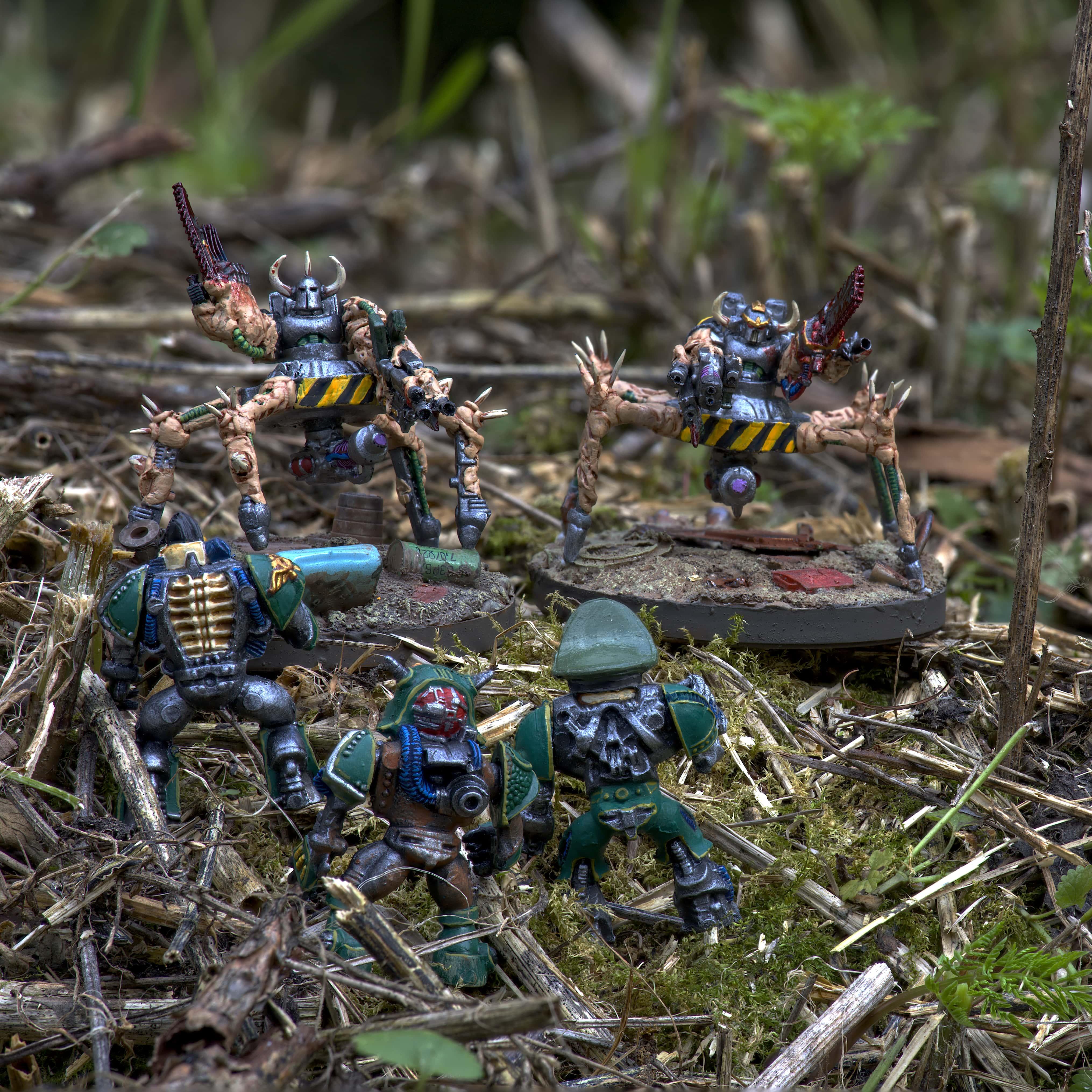 1996, Battle, By Andrey Mishuta, Cap, Centaur, Chainfist, Cyborg, Fantasy Battles, From Russia, Iron Warriors, M.a.k., Nazi, Necroclan Phobos, Nx-10, Nx-2b, Nx-7h, Obliterators, Officer, Outdoors, Power Fist, Regiment, Retro, Scratch Build, Skull, Stahlhelm, Technolog, Tehnolog, Undead