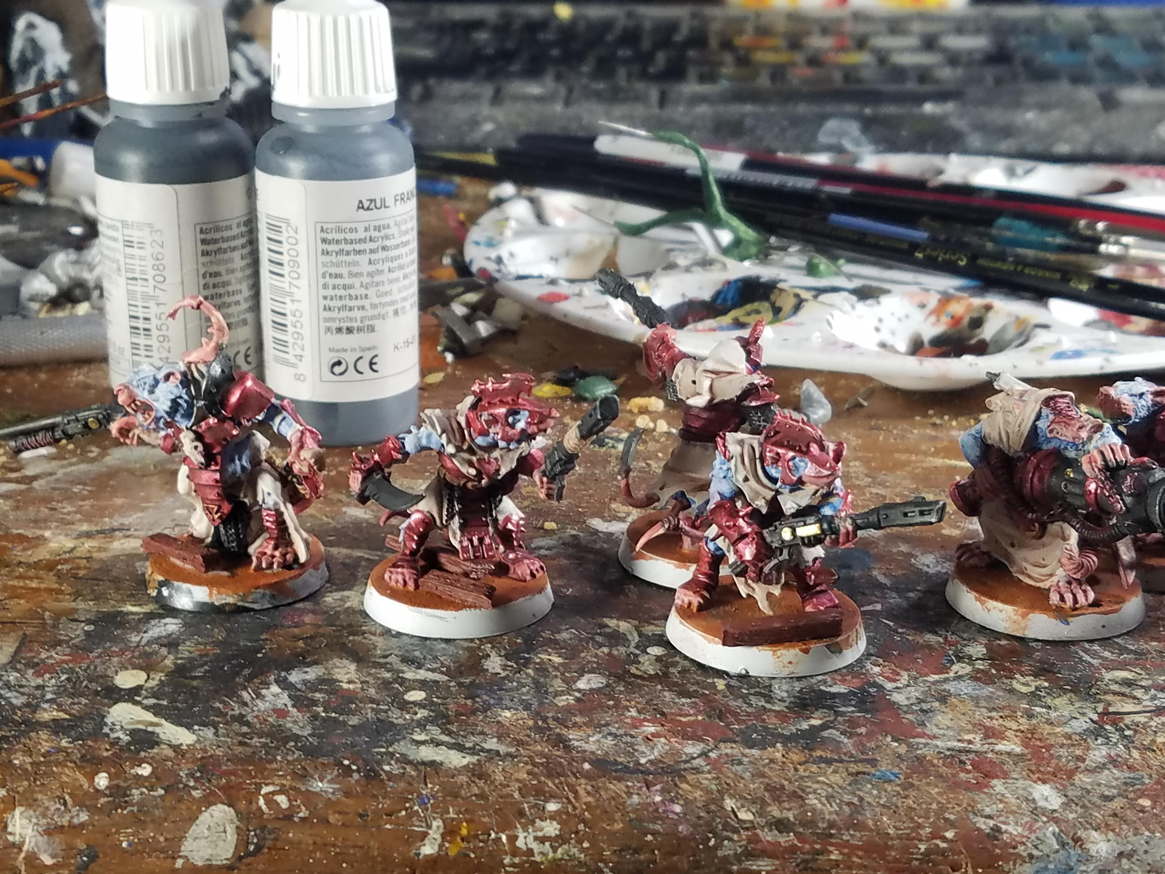 Games Workshop, Imperial Guard, Kitbash, Ratlings With Gatlings, Skaven