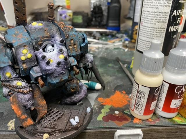 Demon Prince before and after AK streaking grime : r/Warhammer40k