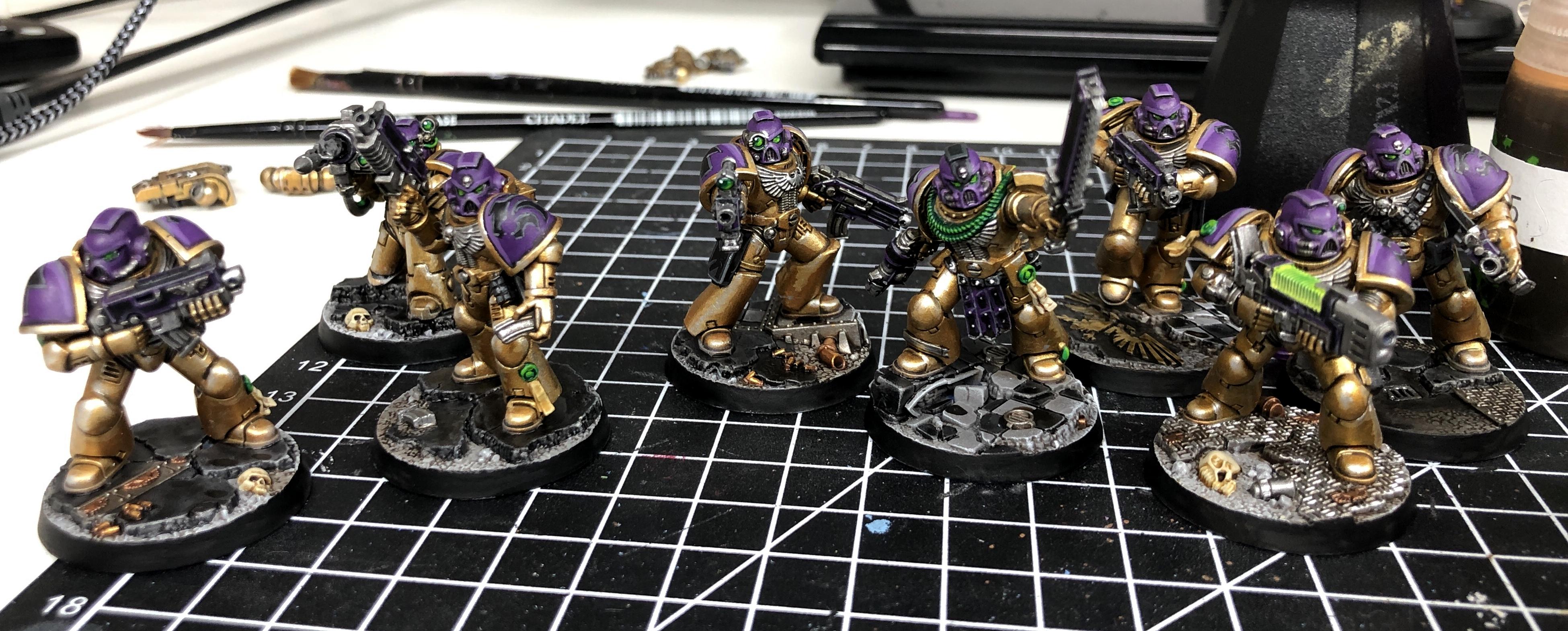 Series 1, Space Marine Heroes, Space Marines, Void Panthers, Warhammer 40,000, Work In Progress