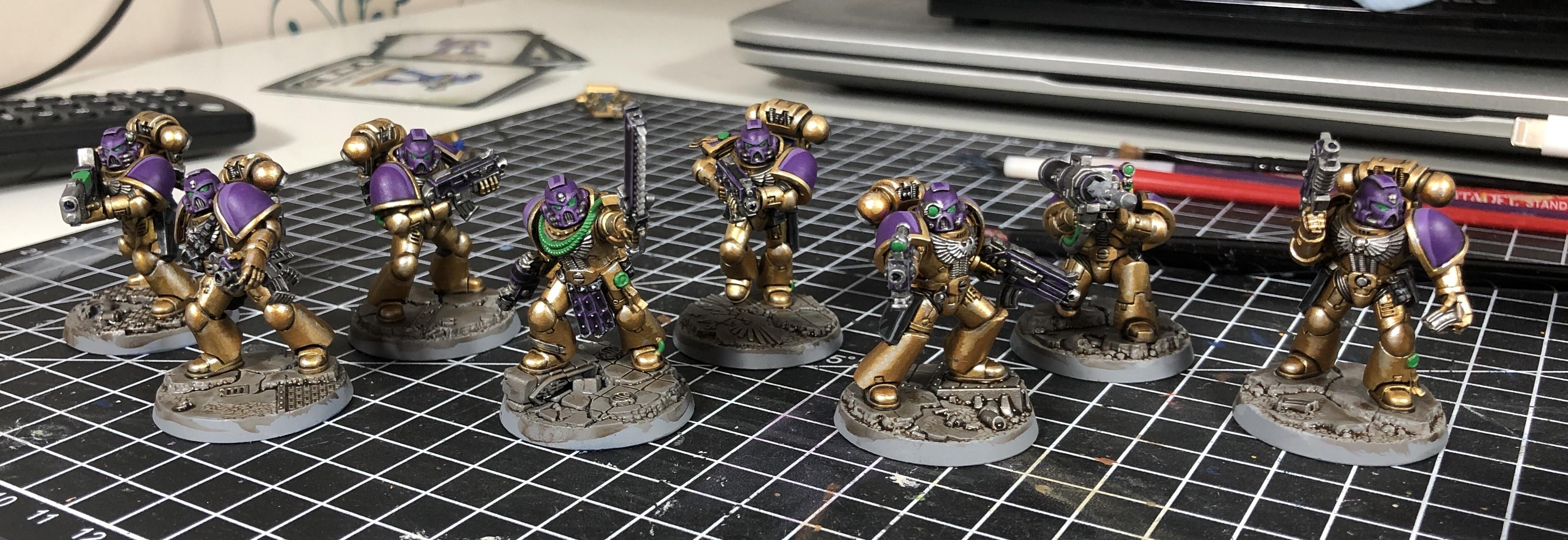 Series 1, Space Marine Heroes, Space Marines, Void Panthers, Warhammer 40,000, Work In Progress
