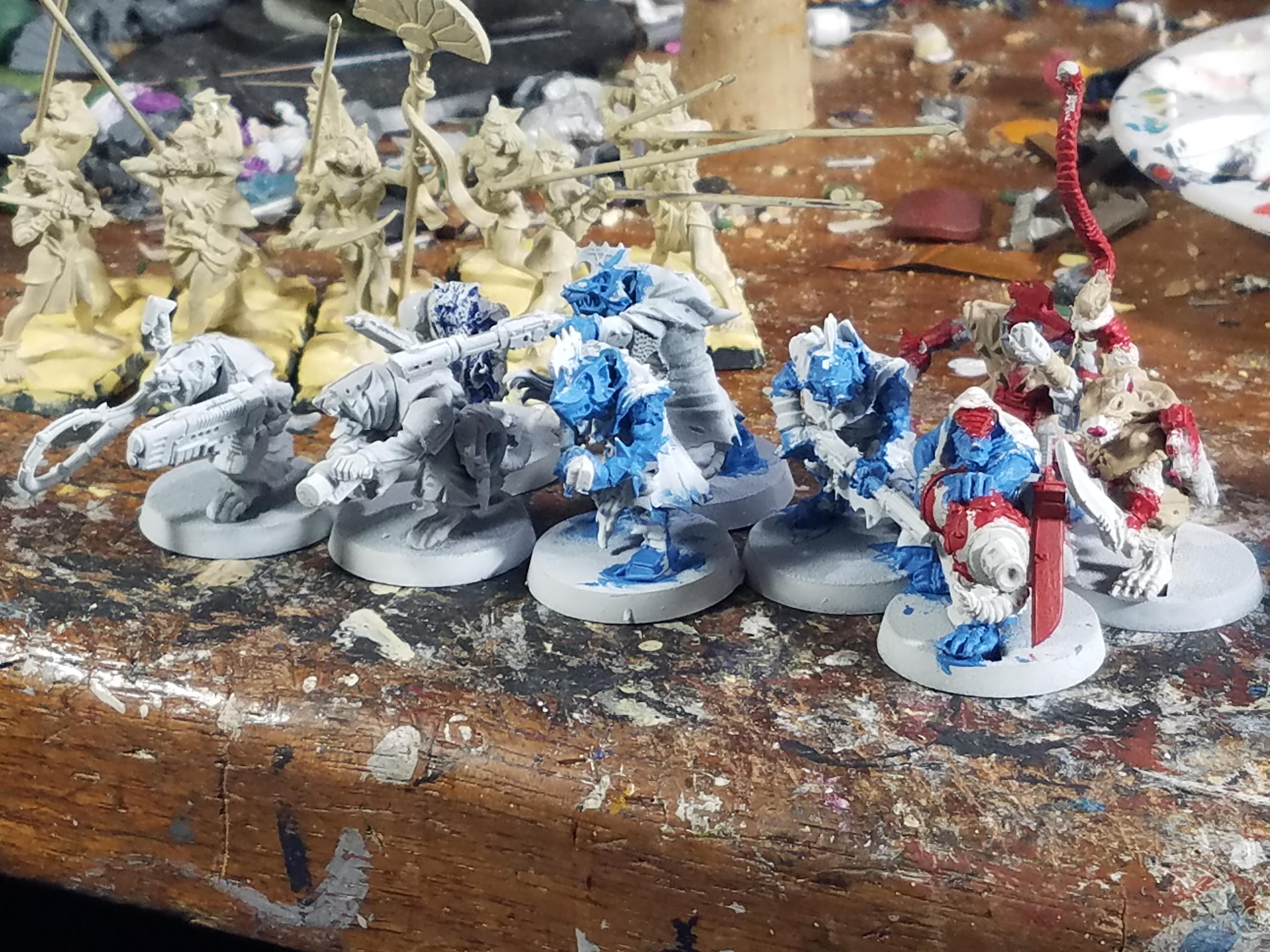 Basti, Citadel Miniatures, Crocodile Games, Games Workshop, Imperial Guard, Kitbash, Rats, Spears, Warhammer 40,000, Warhammer Fantasy