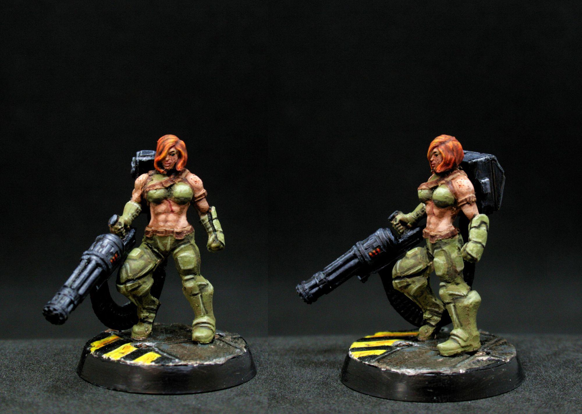 Alienhunter, Catachan, Conversion, Freckles, Junglefighter, Redhead