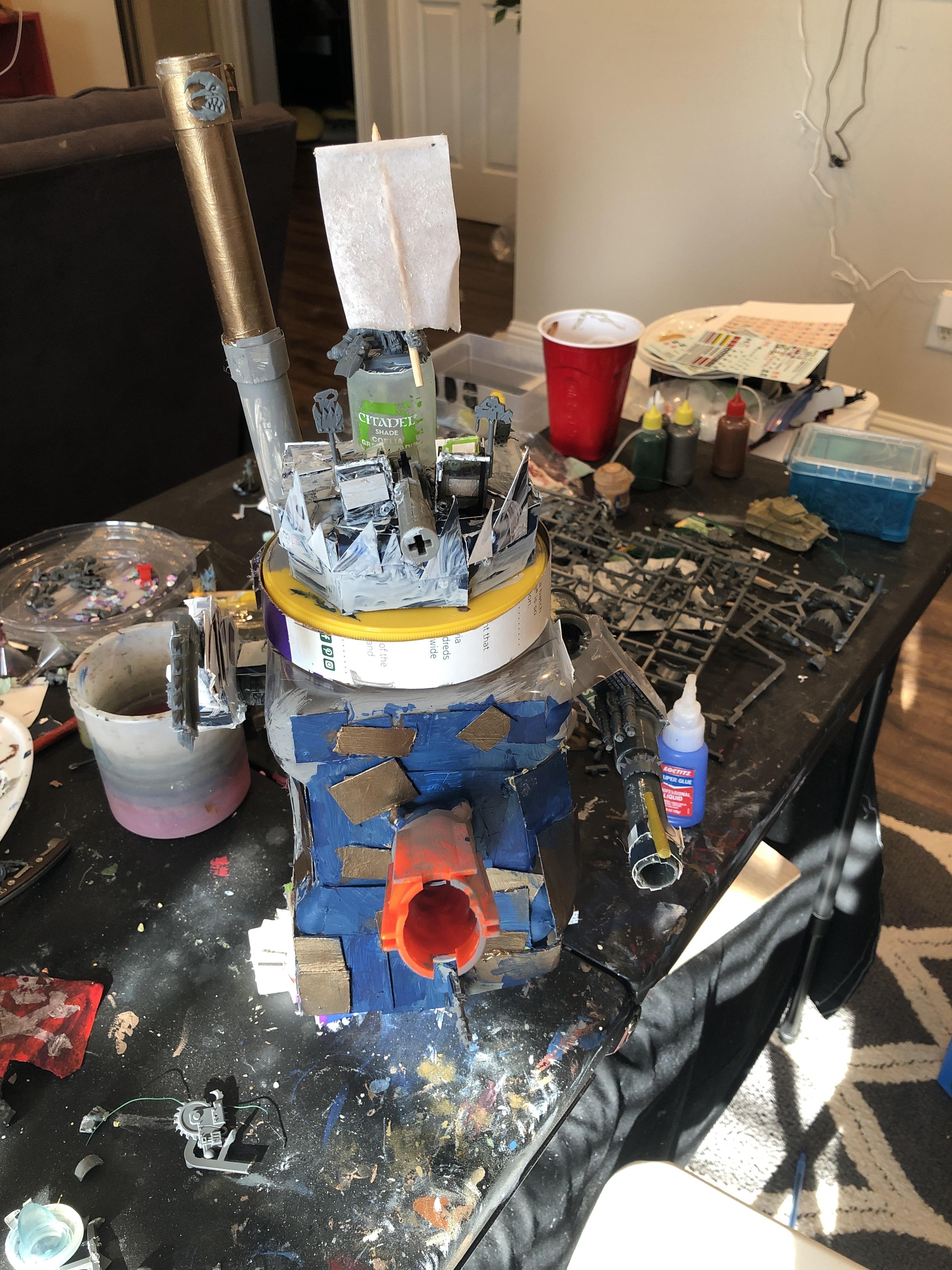 Scratch built stompa WIP