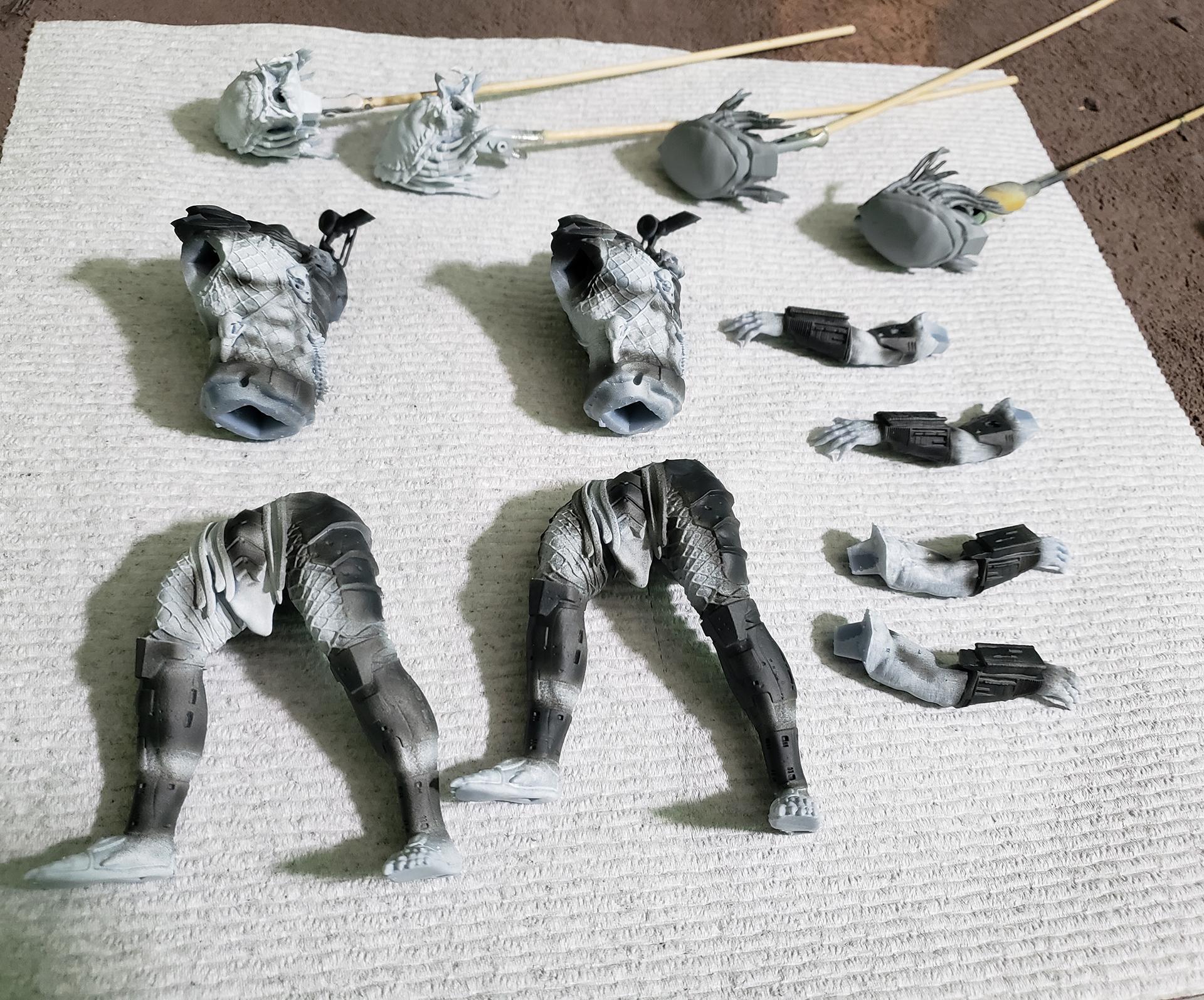 3d Print, 3d Printing, Airbrush, Anycubic Photon, Dlp, Gambody, Monster, Movie, Photon, Predator, Resin, Sla, The Predator, Water Effect, Water Effects, Yautja