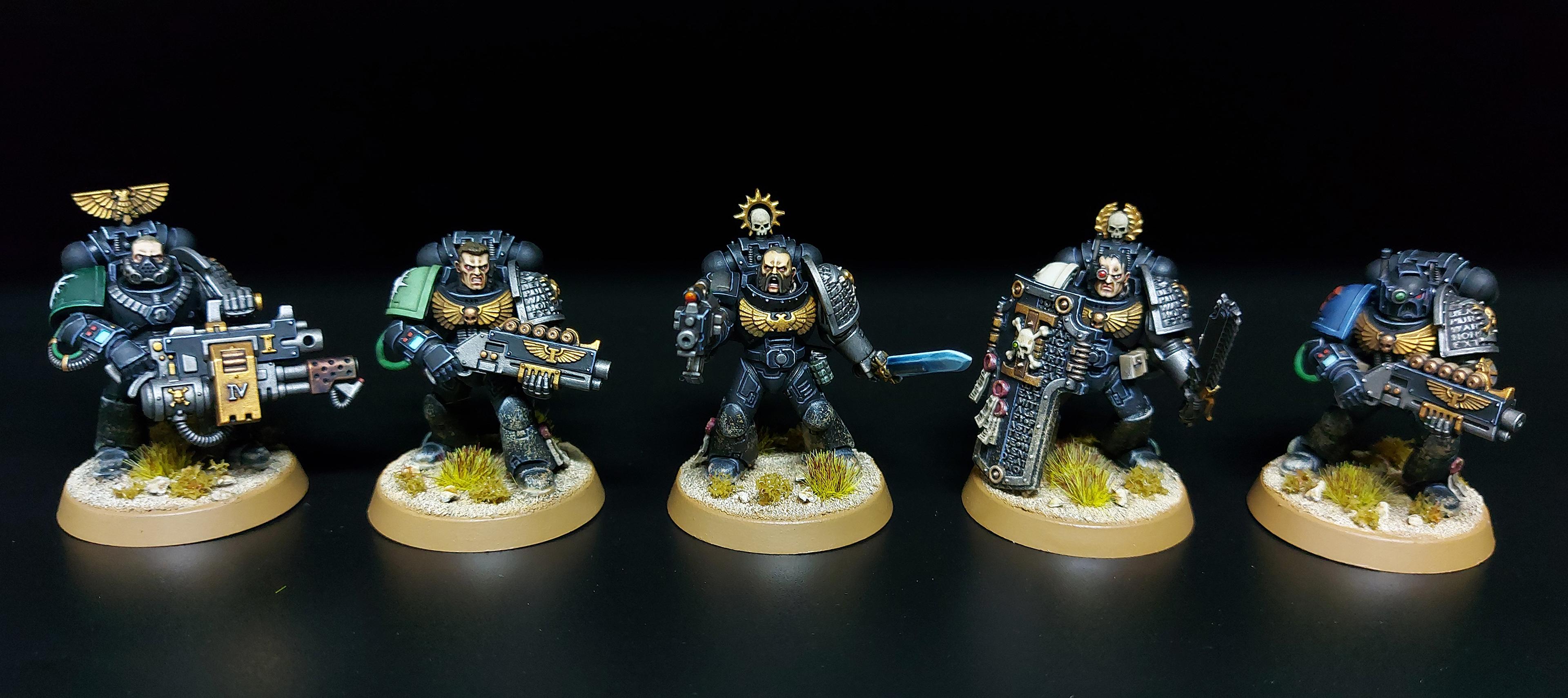 Conversion, Deathwatch, Kit Bash, Space, Space Marines, Sqaud, Tactical, Veteran