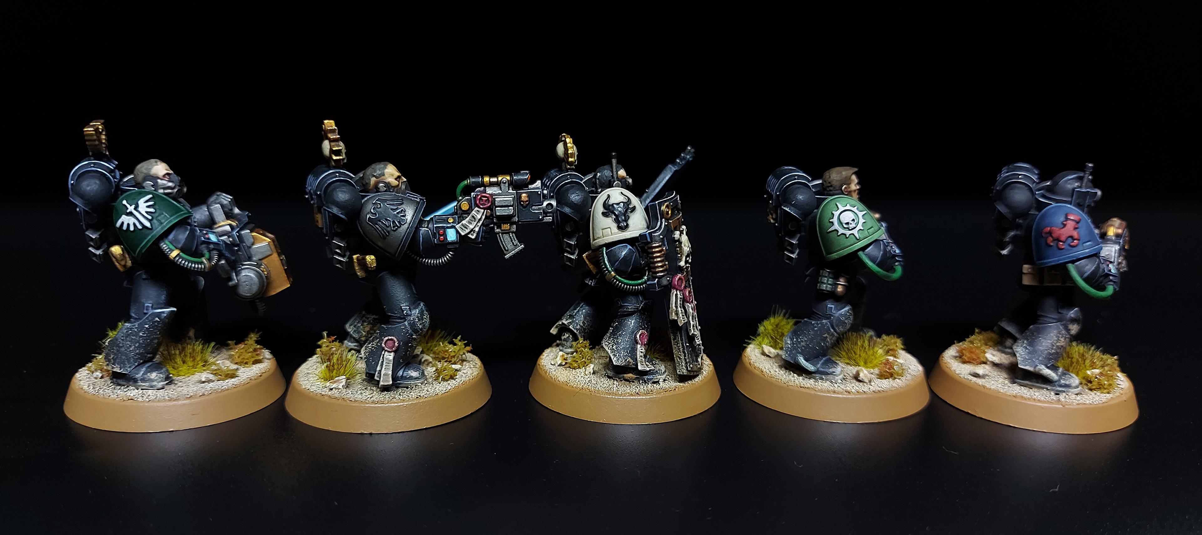 Conversion, Deathwatch, Kit Bash, Pauldrons, Shoulder Pads, Space, Space Marines, Sqaud, Tactical, Veteran