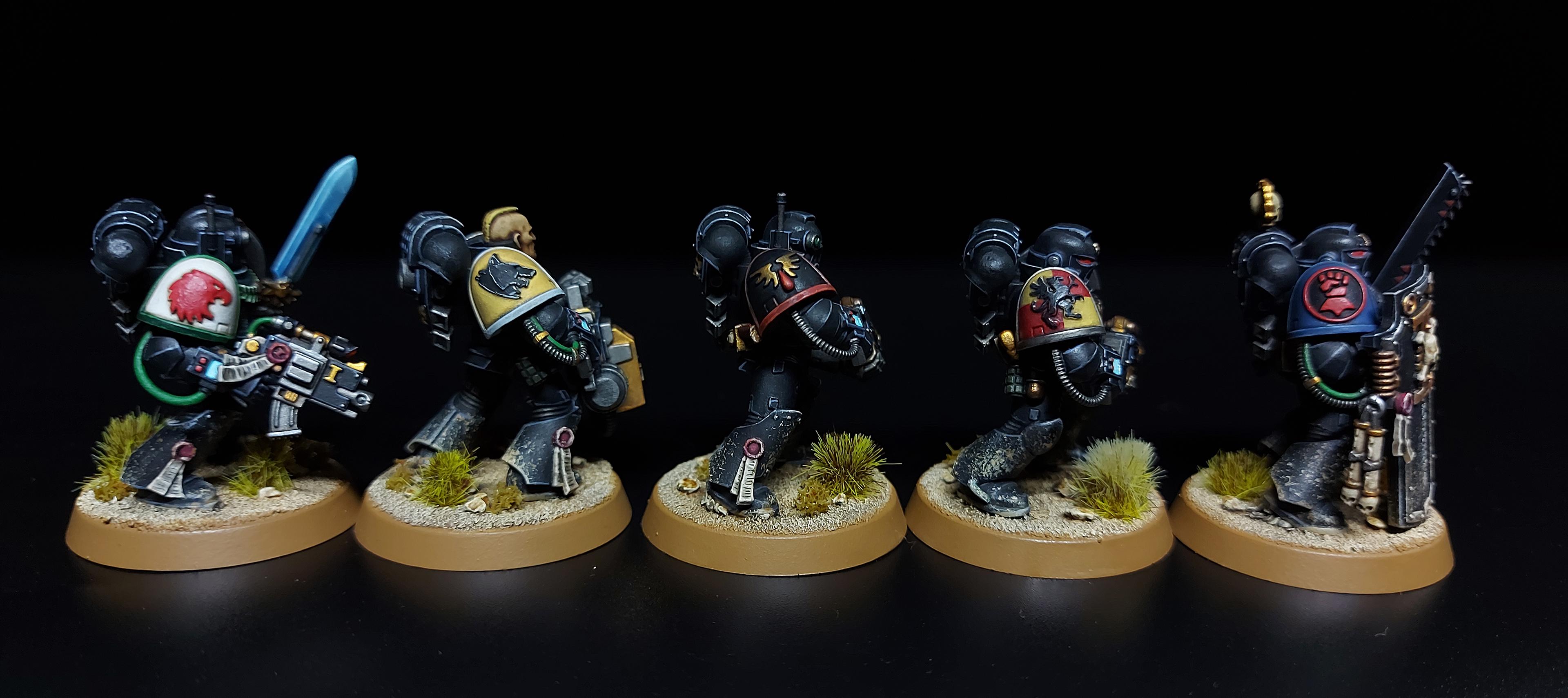 Conversion, Deathwatch, Kit Bash, Pauldrons, Shoulder Pads, Space, Space Marines, Sqaud, Tactical, Veteran