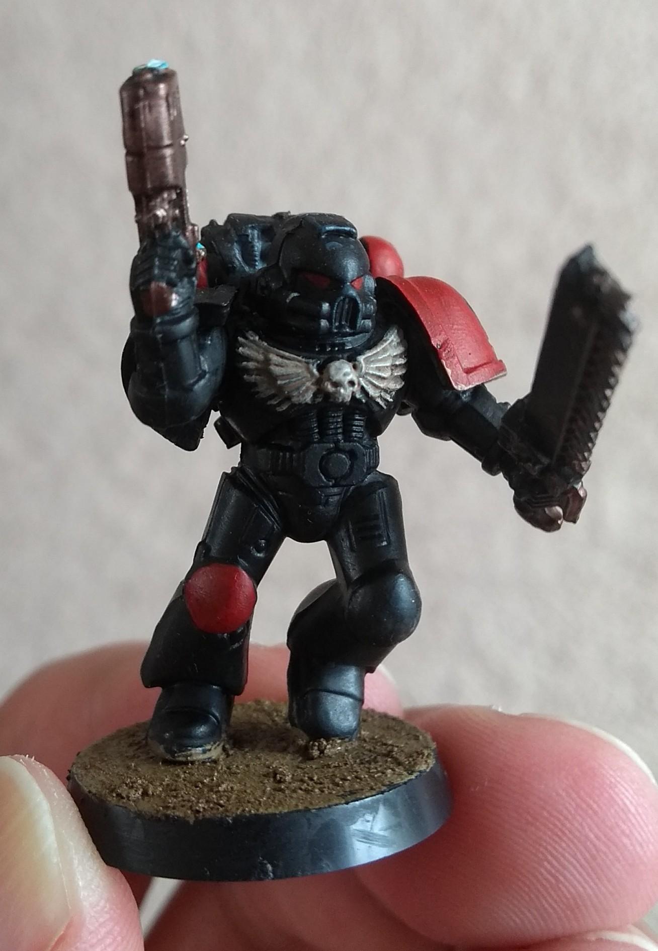 Assault Marine with plasma pistol and chainsword