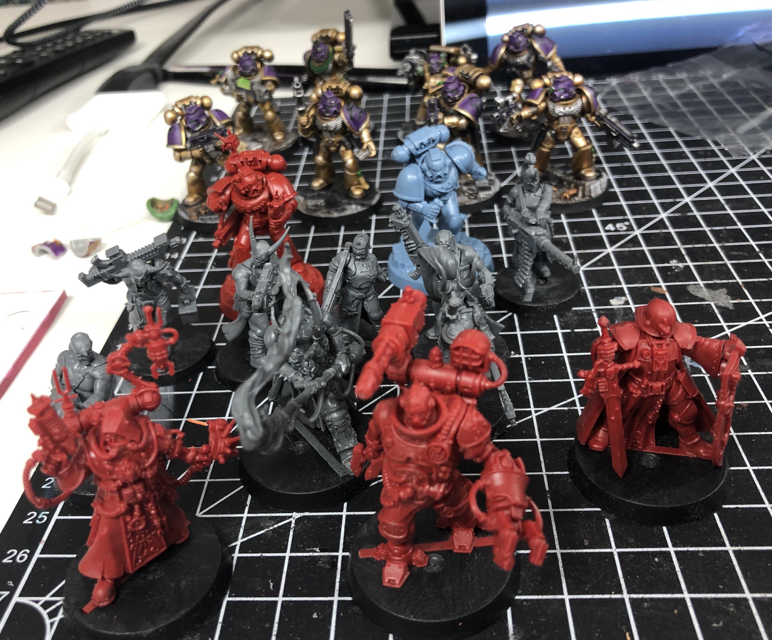 Adventurers, Blackstone Fortress, Escalation, Warhammer 40,000, Warhammer Quest, Work In Progress