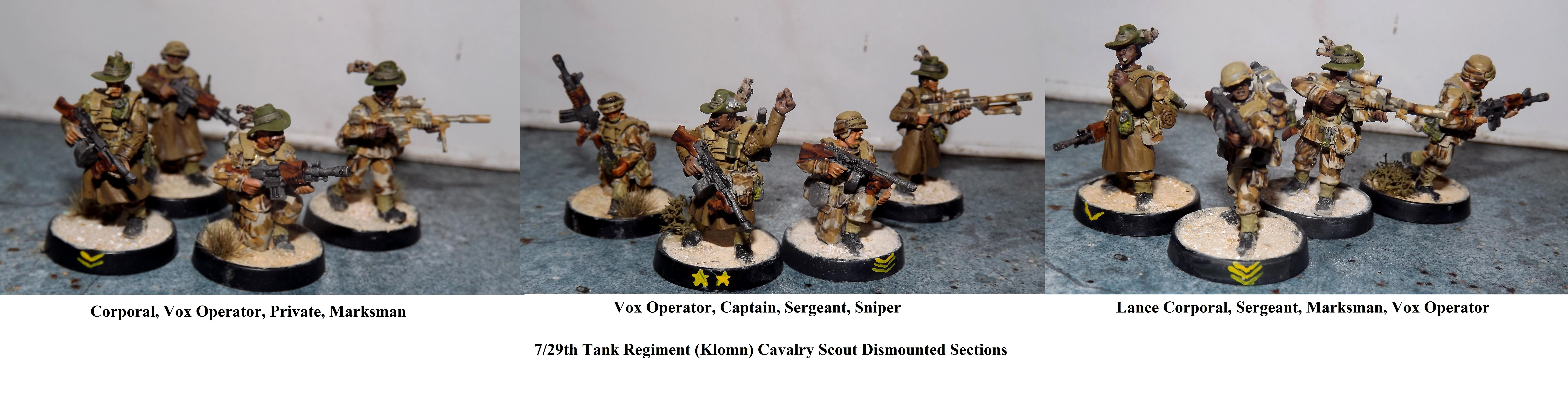 Anvil Industry, Cavalry, Desert, Dismounted, Dismounts, Female Guardsmen, Guardsmen, Imperial Guard, Marksman, Maxmini, Nco, Officer, Recon, Scouts, Slouch Hat, Snipers, Tommy Gun, Victoria Miniatures