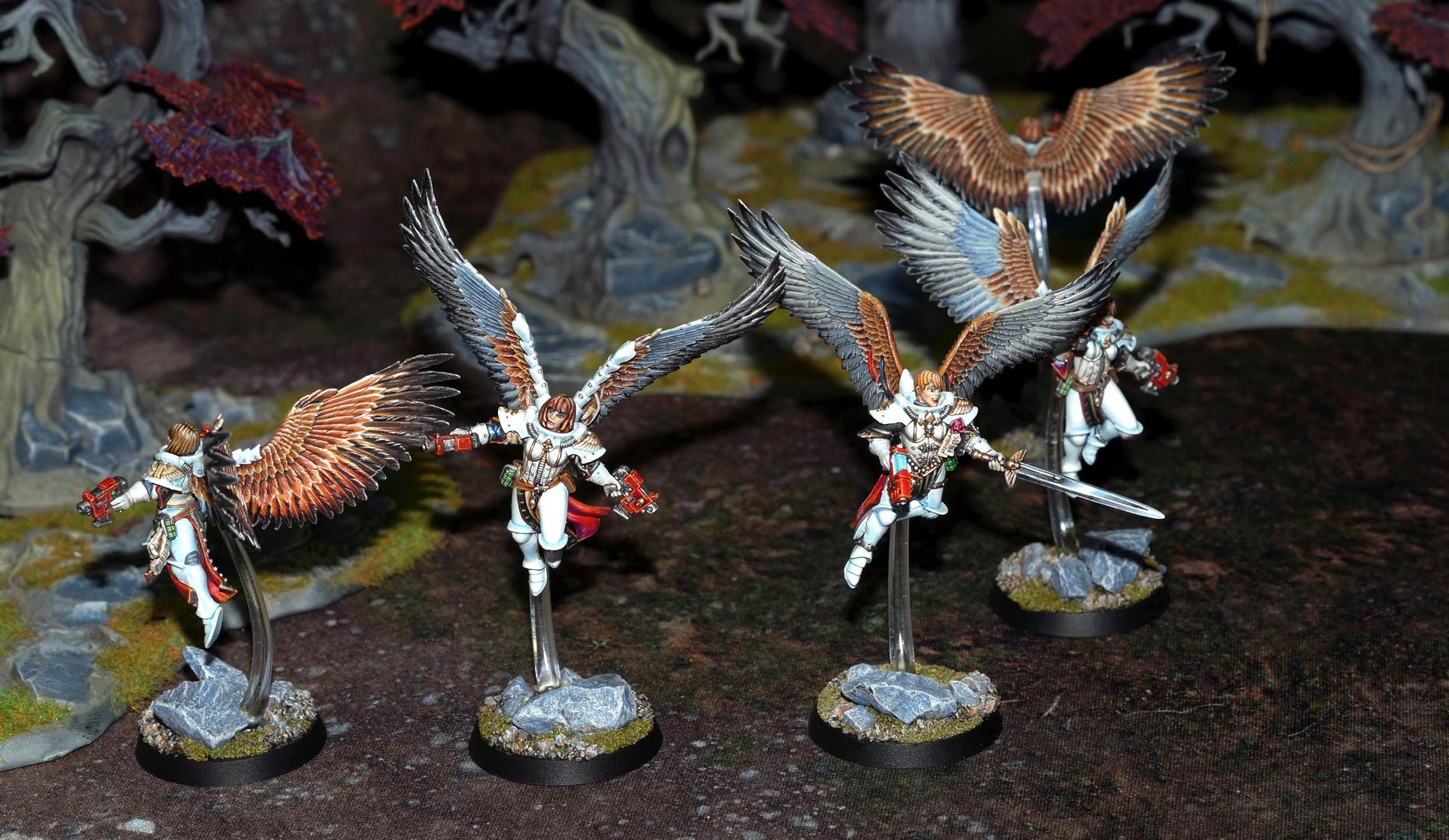 Adepta Sororitas, New40k, Order Of The Sacred Rose, Seraphim, Sisters Of Battle, Warhammer 40,000, Winged