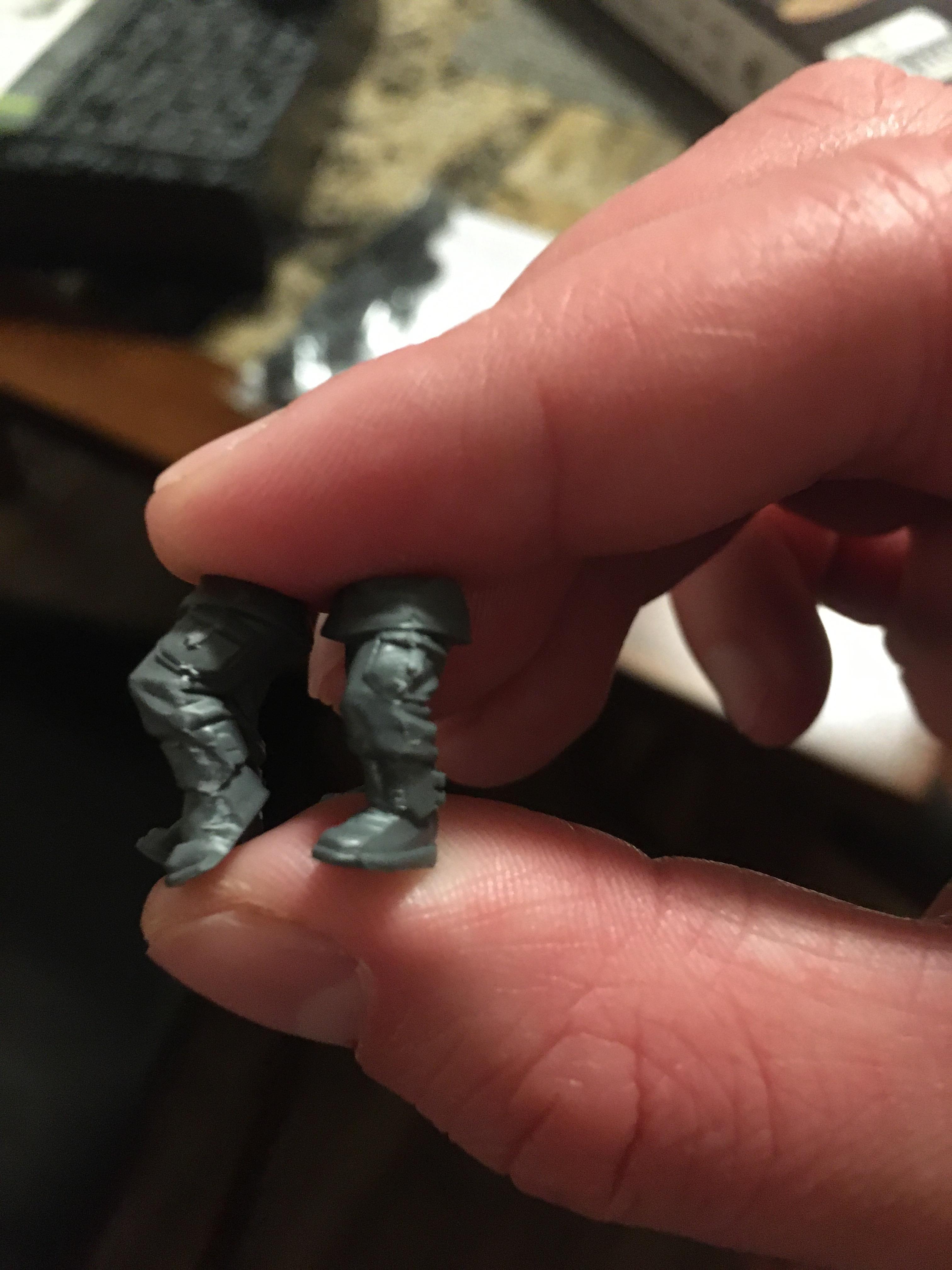Scratched Guardsman Legs