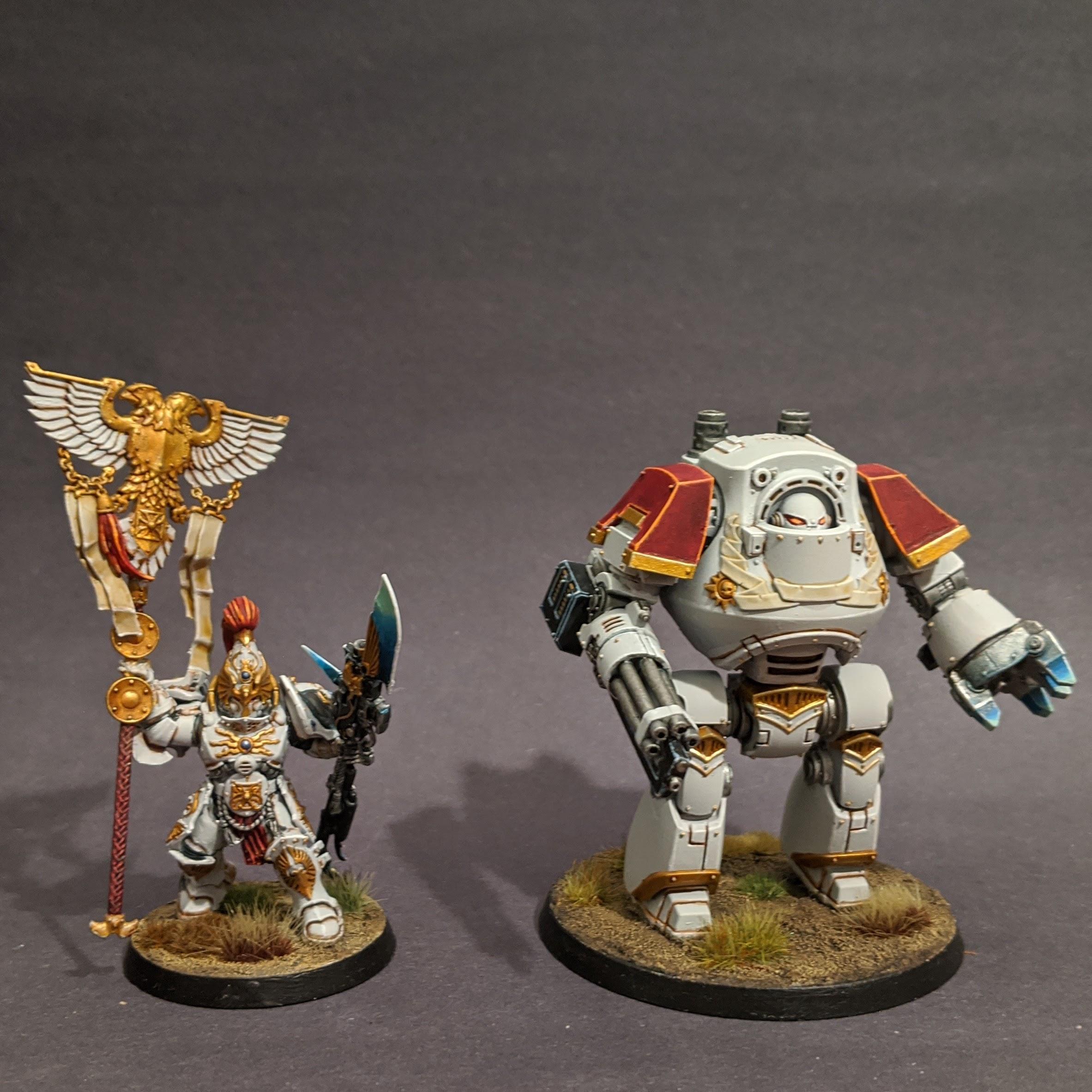 Custodes, Solar Watch, Venerable Contemptor Dreadnought, Vexillus Praetor