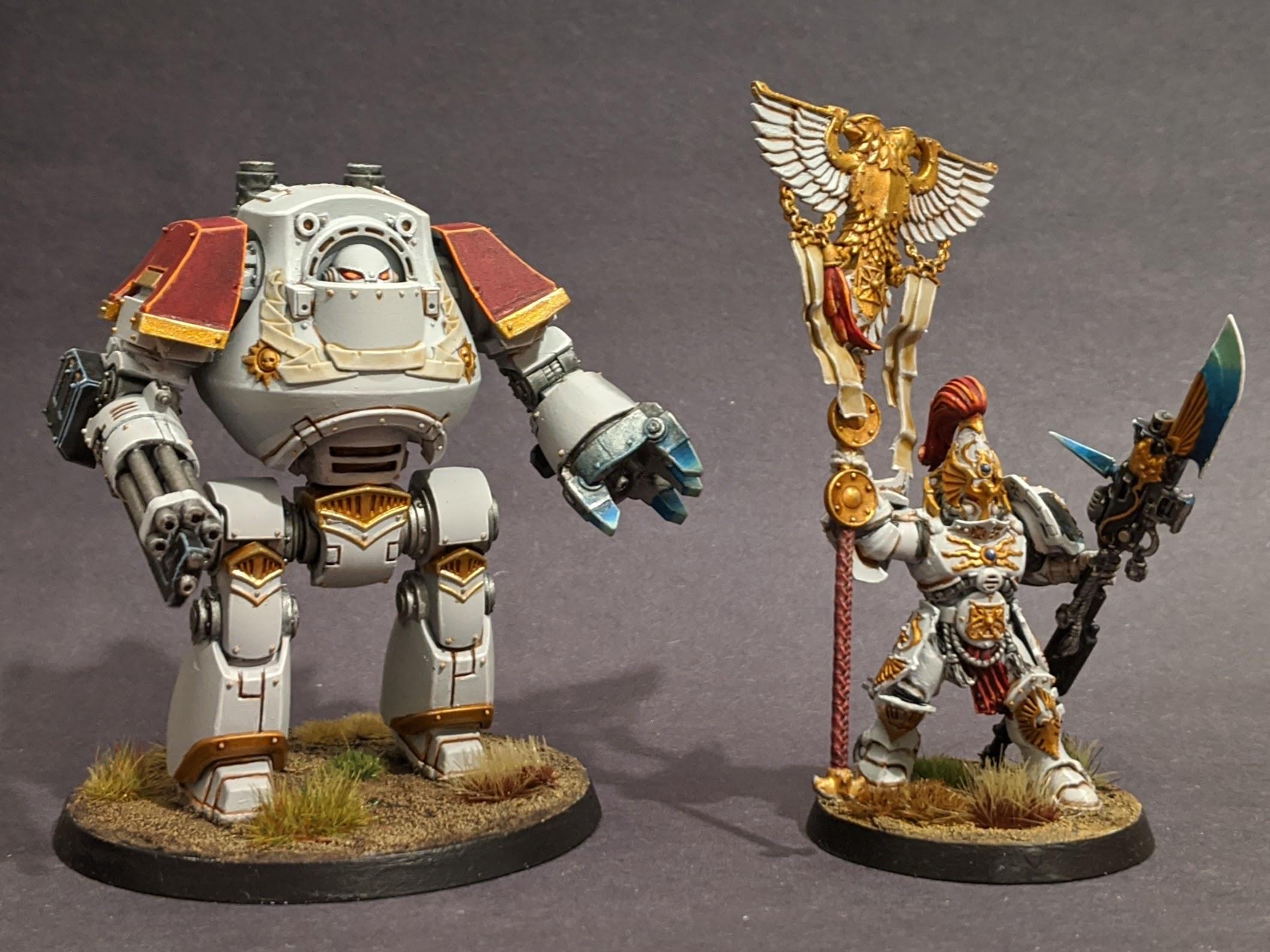 Custodes, Dreadnought, Solar Watch, Venerable Contemptor Dreadnought, Vexilla