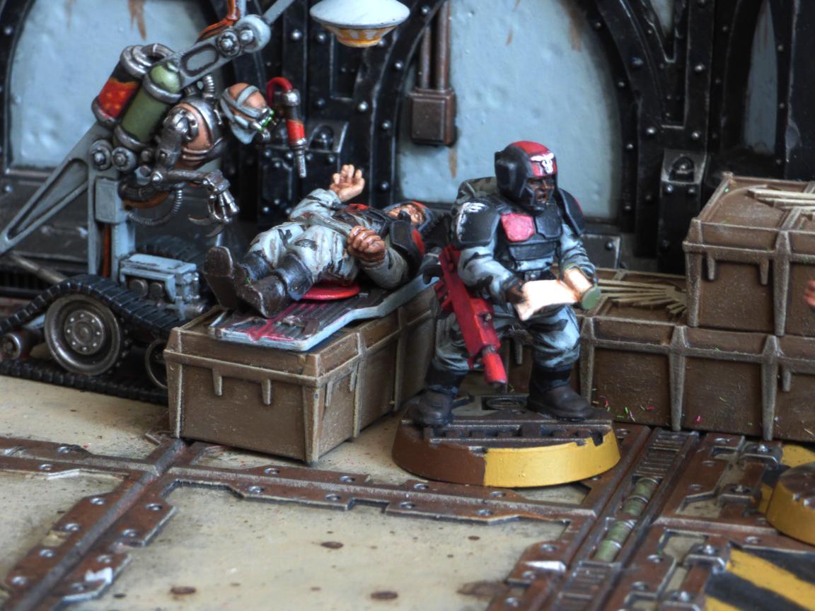8th, Astra, Guard, Imperial, Injured, Injury, Medic, Medicae, Militarum, Necromundian, Spiders, Zone Mortalis