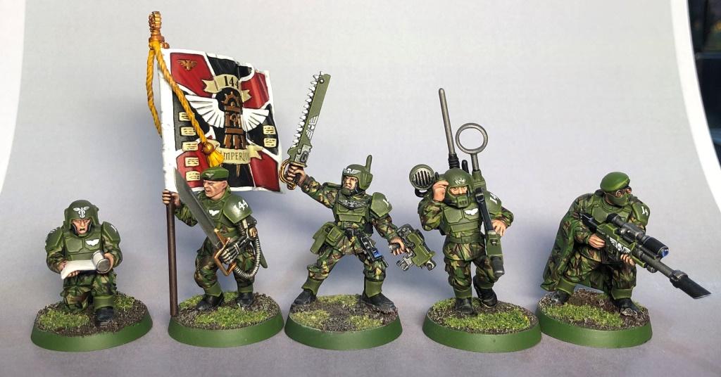 Astra Militarum, Cadians, Camouflage, Command Squad, Dpm