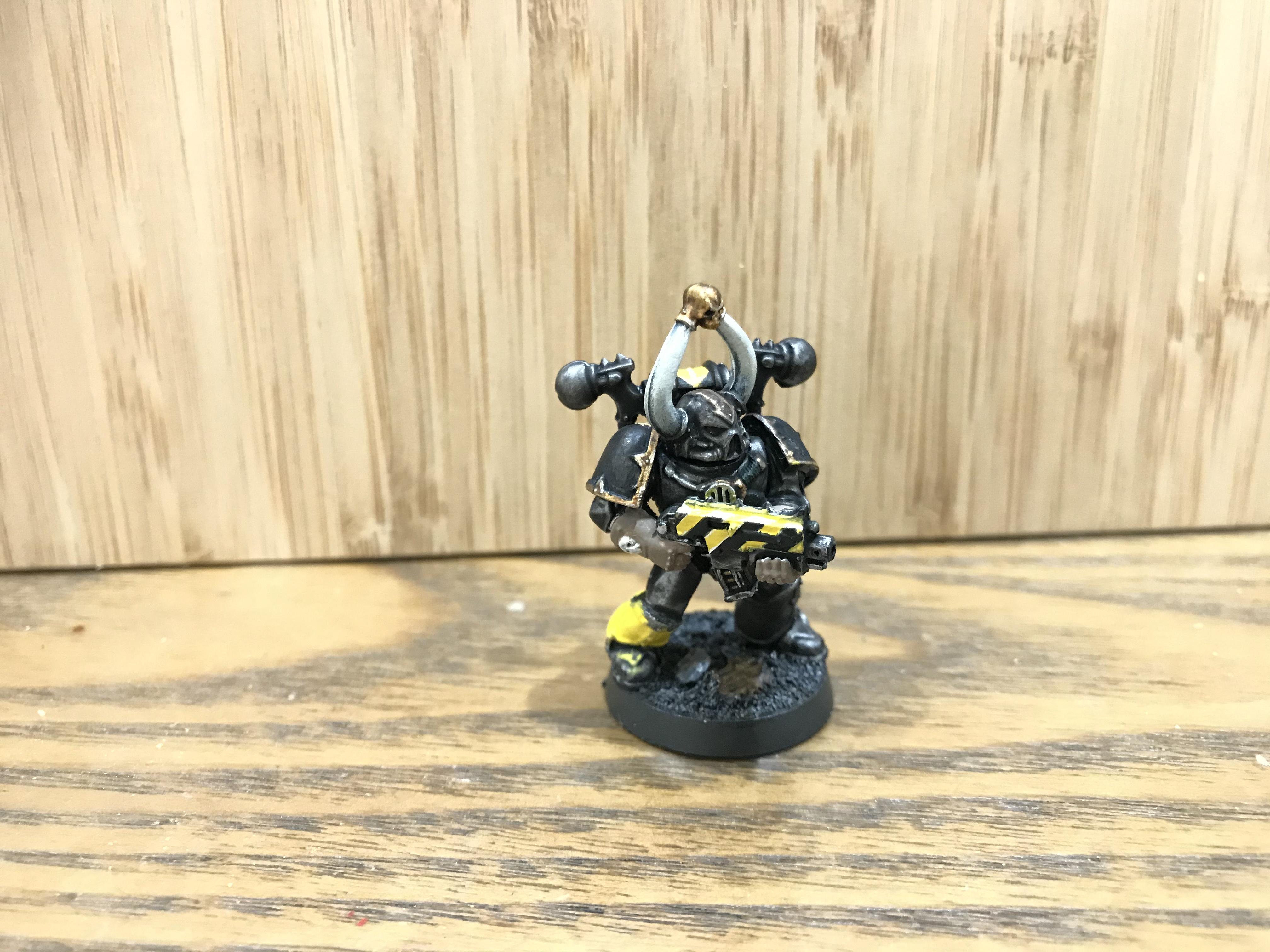 Chaos Space Marines, Freehand, Iron Warriors, Work In Progress