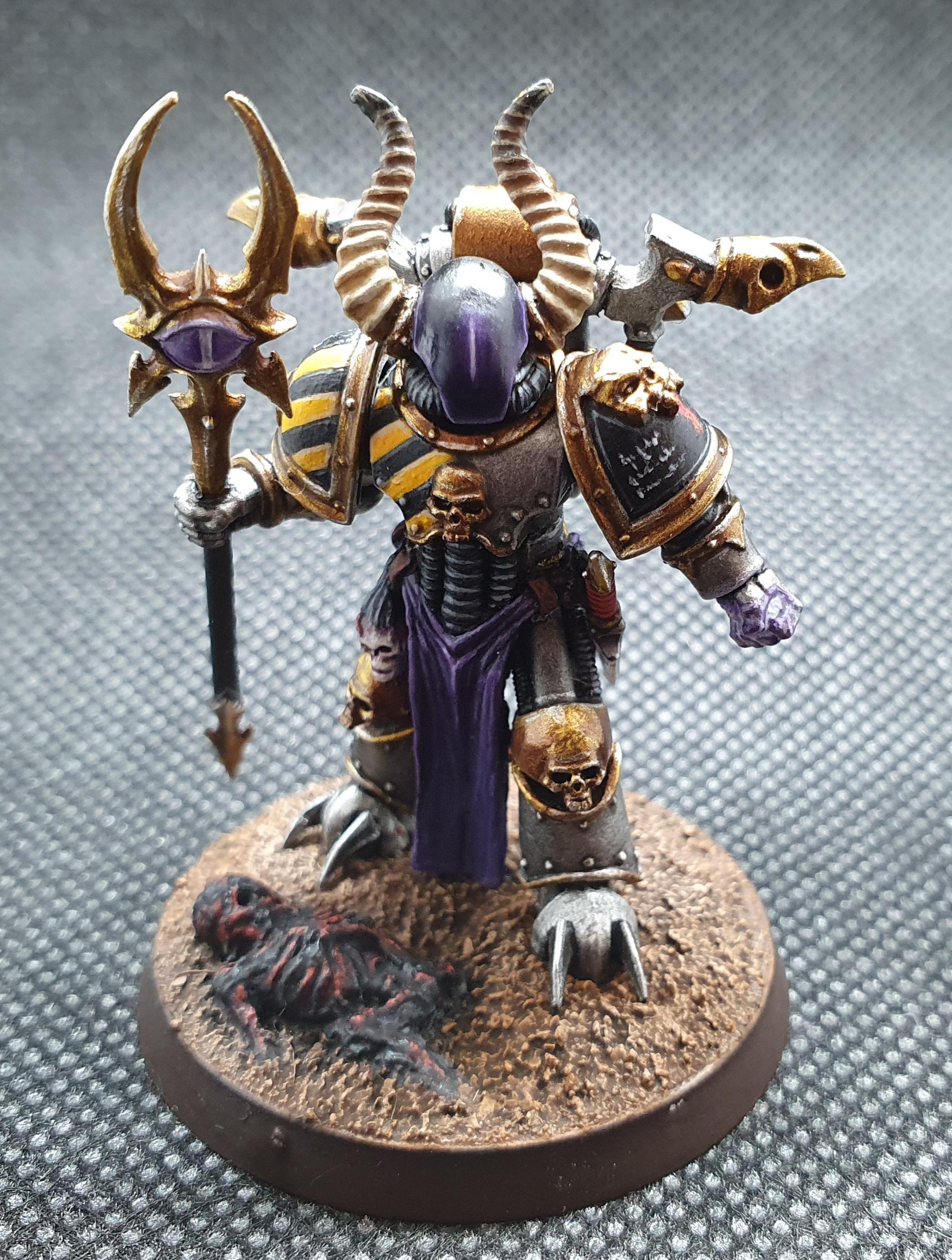 Chaos, Chaos Space Marines, Conversion, Heretic Astartes, Kitbash, Sorcerer, Tzeentch