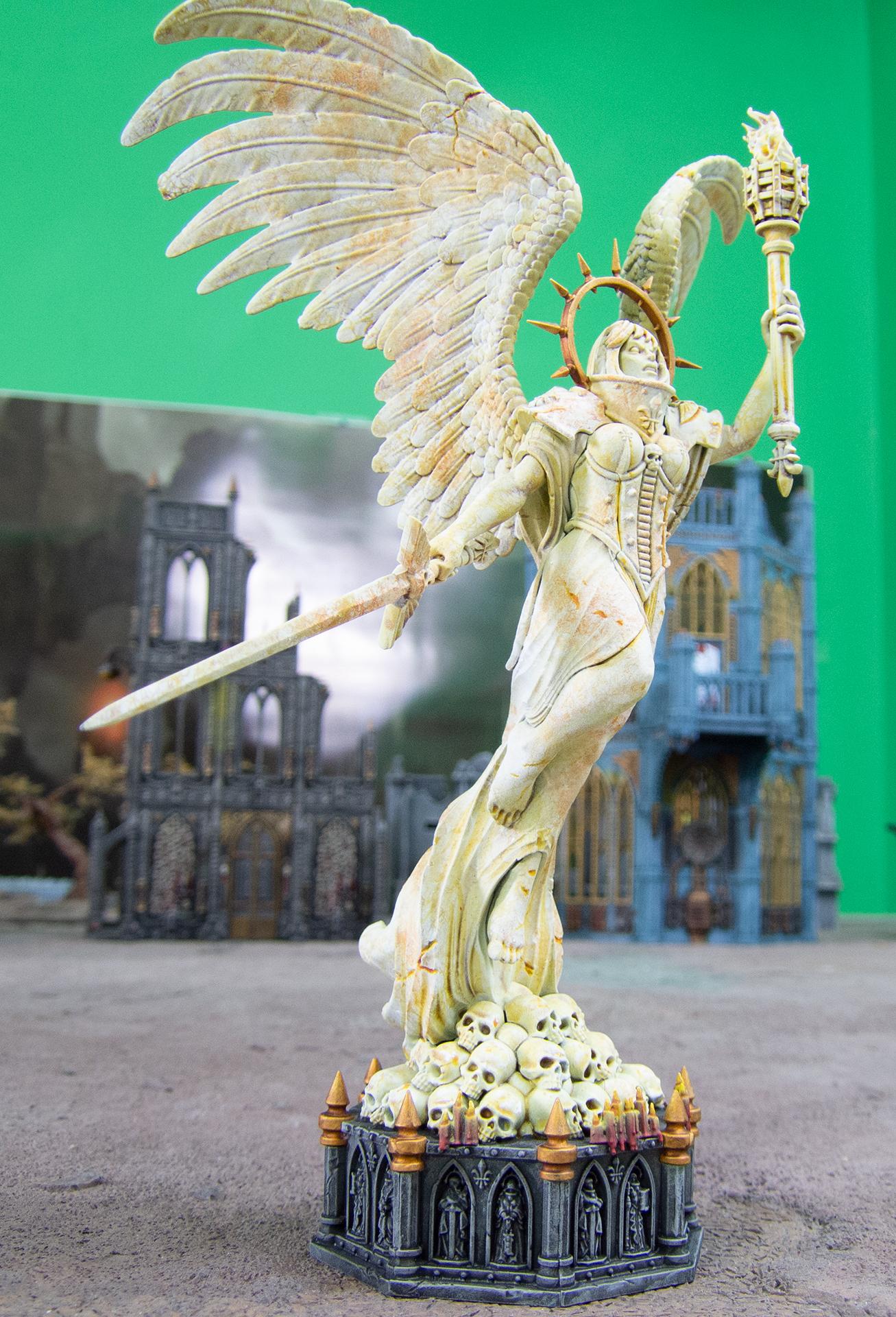 Airbrush, Battle Sanctum, Buildings, Celestine, Marble, Sanctum, Sisters Of Battle, Sororitas, Statue, Terrain