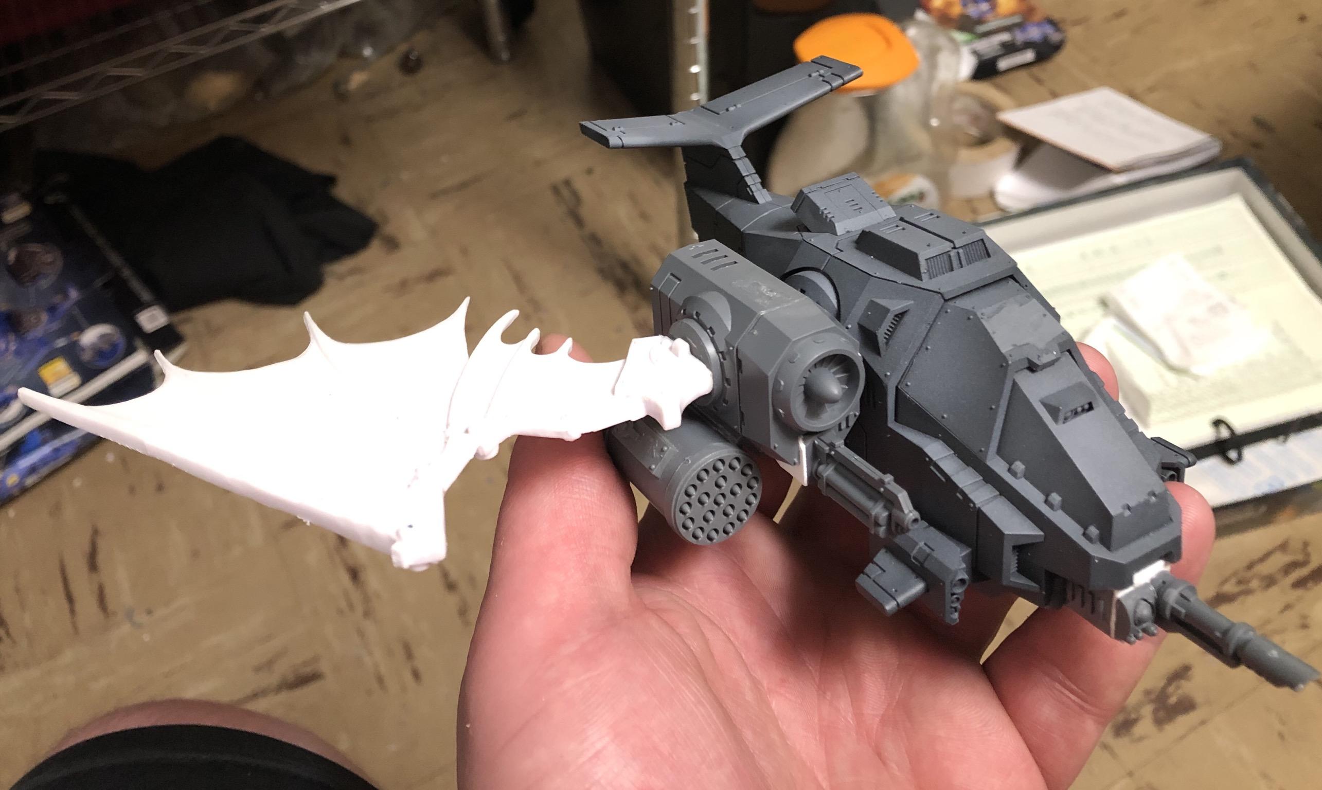 Conversion, Flyer, Games Workshop, Kit Bash, Space Marines, Stormhawk, Warhammer 40,000, Work In Progress