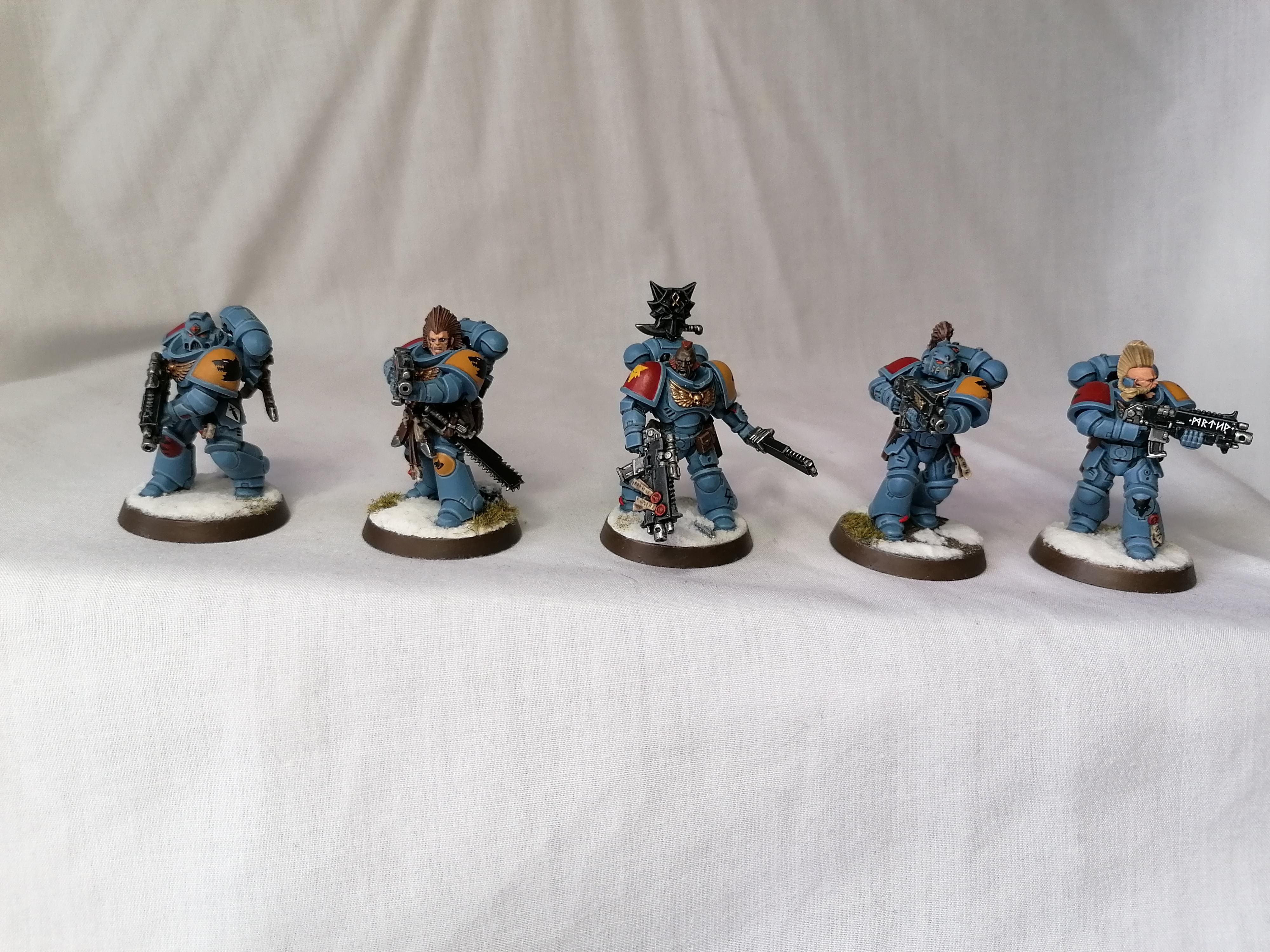 Grey Hunters, Hellhammers, Imperial, Space Marines, Space Wolves, Warhammer 40,000
