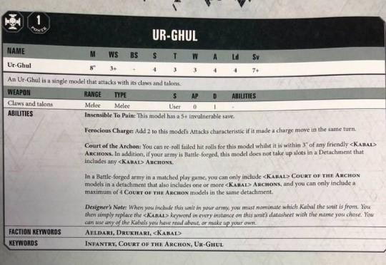Rules, Servants Of The Abyss, Ur-ghul, Warhammer 40,000