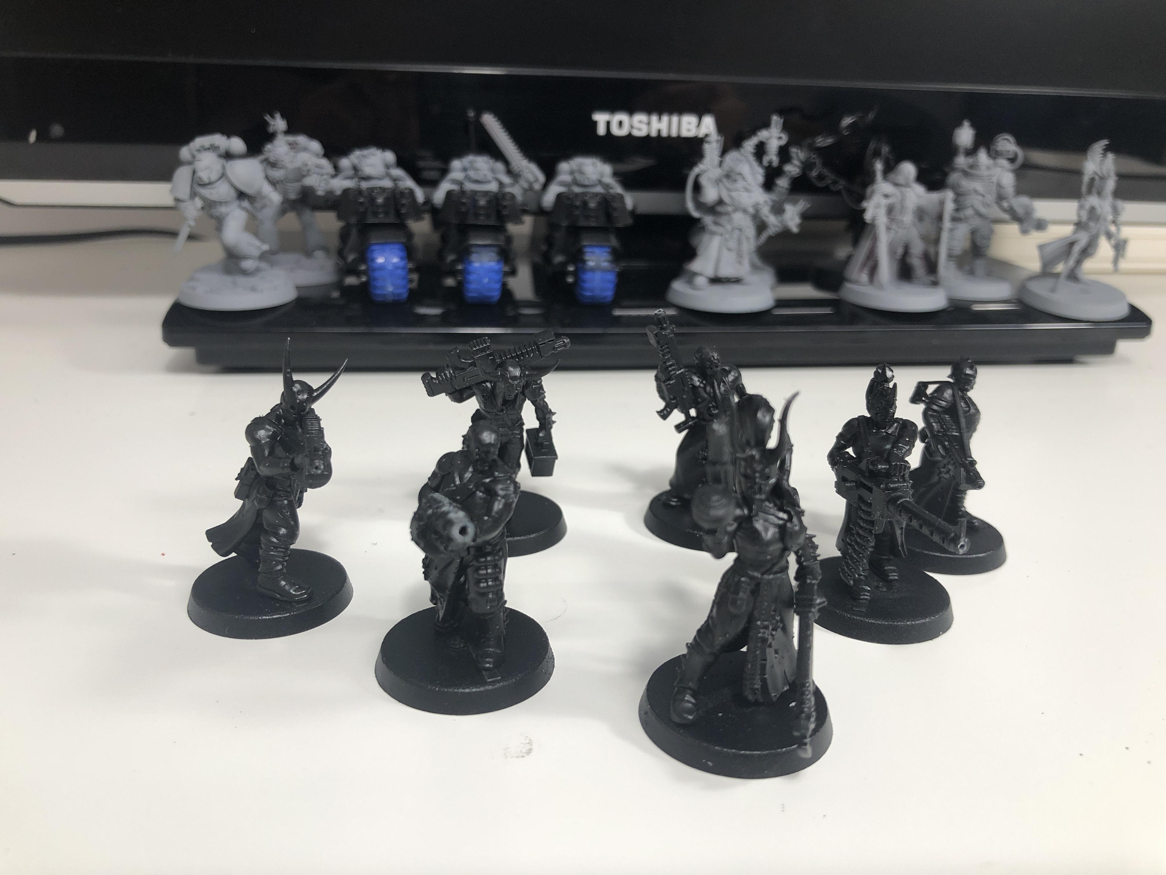 Bike Squad, Blackstone Fortress, Blackstone Fortress Escalation, Chaos Cultists, Explorers, Space Marine Adventures, Space Marines, Warhammer 40,000, Warhammer Quest, Work In Progress