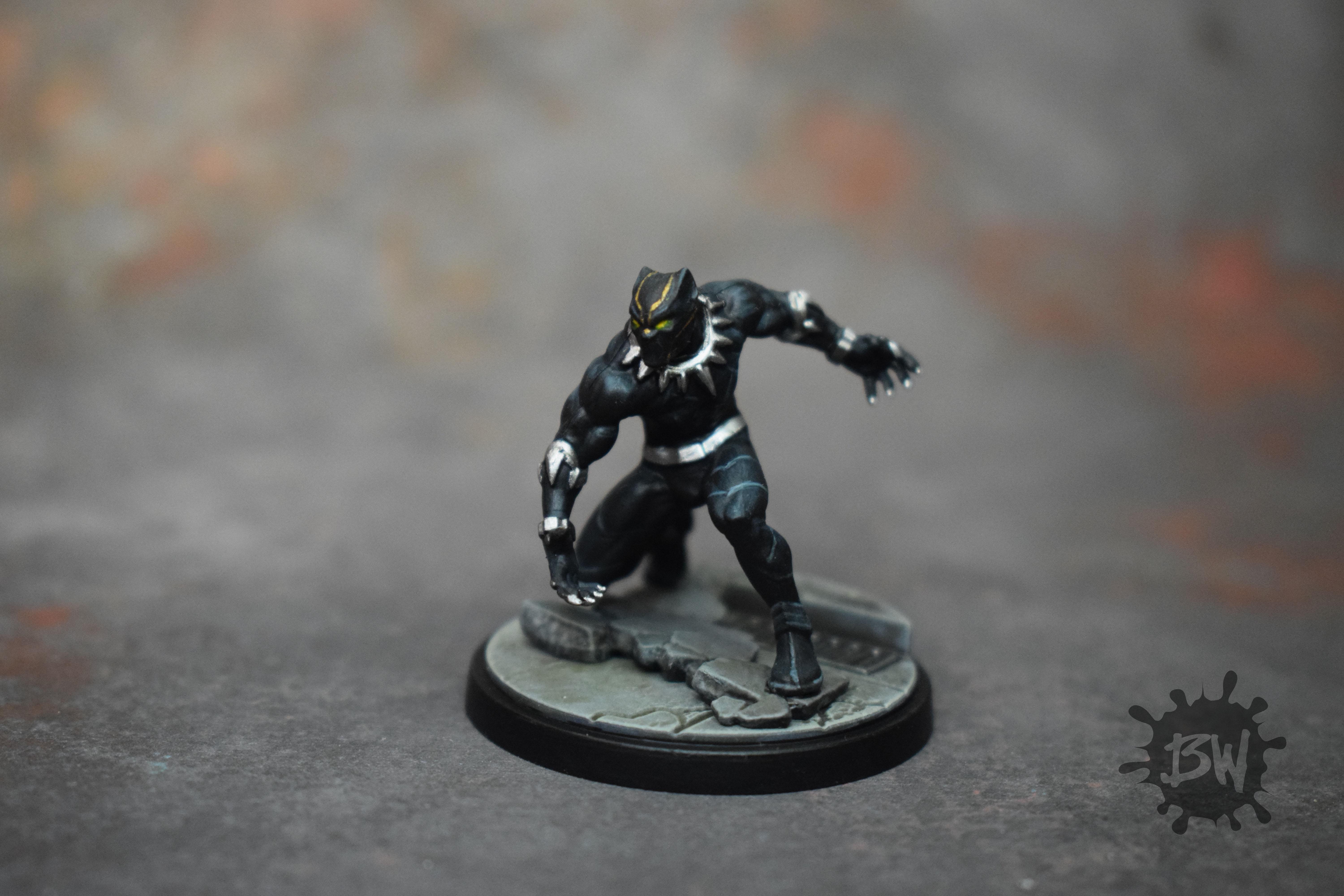 Amg, Atomic Mass Games, Black Panther, Bw, Marvel, Marvel Crisis Protocol