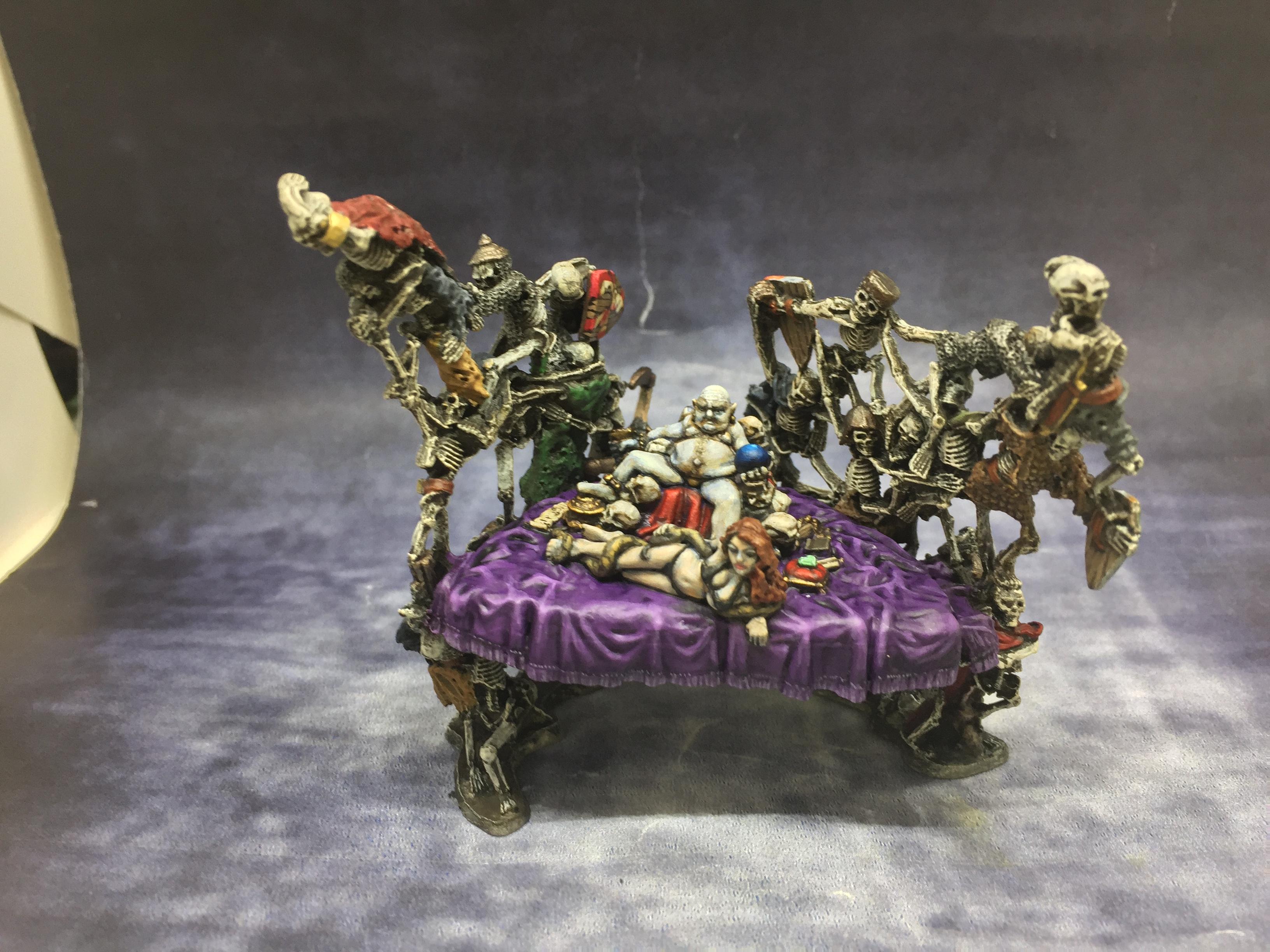 Bone, Necromancer, Out Of Production, Ral Partha, Skeletons, Throne, Throne Of Bone, Undead