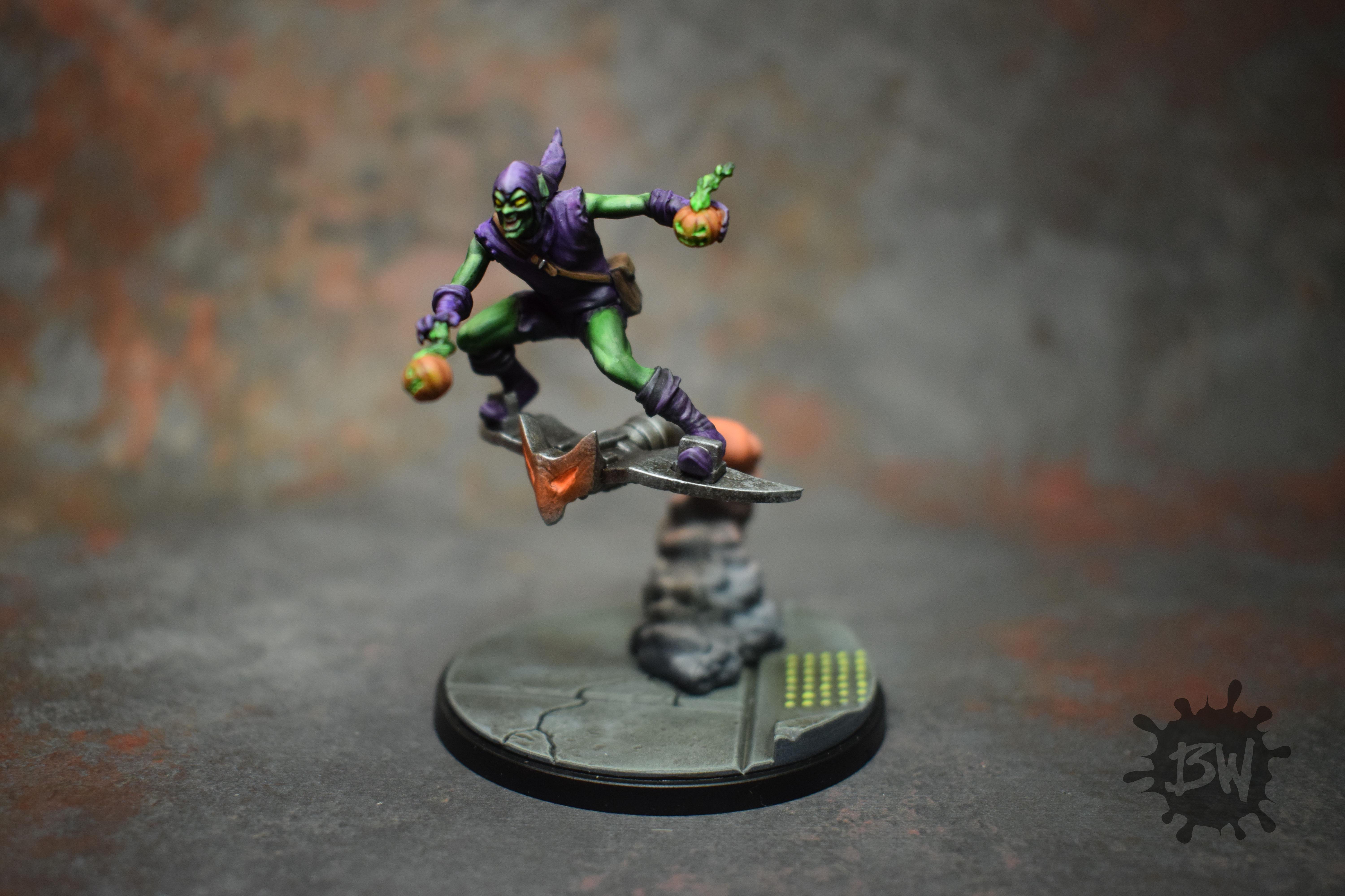 Amg, Atomic Mass Games, Bw, Green Goblin, Marvel, Marvel Crisis Protocol