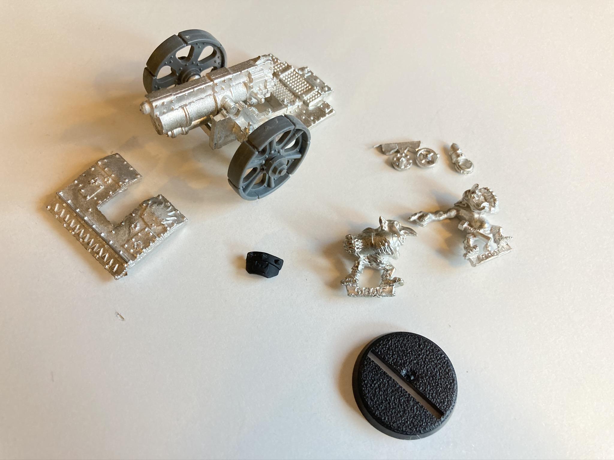 Grot artillery, metallic