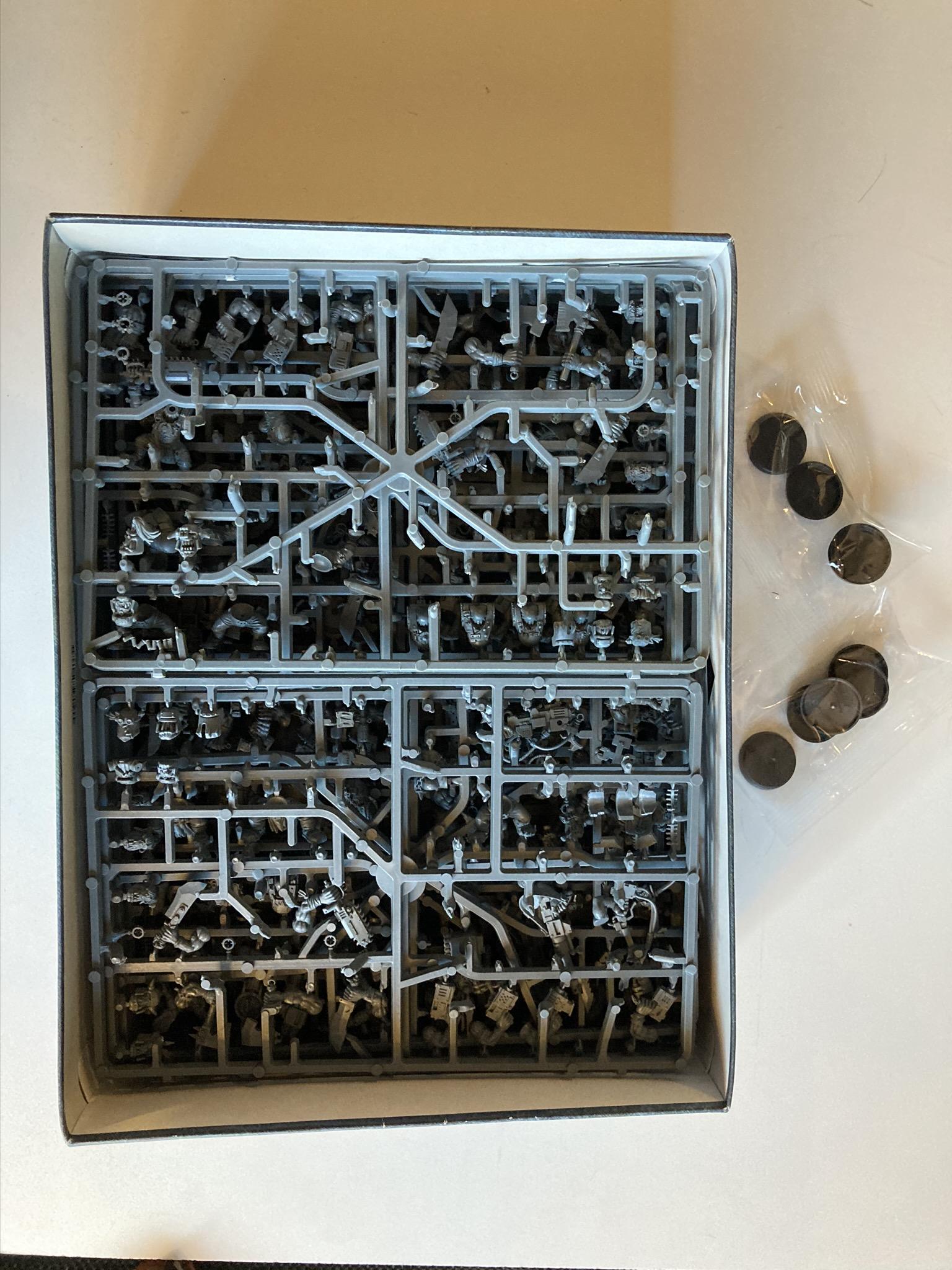 BF box, contents