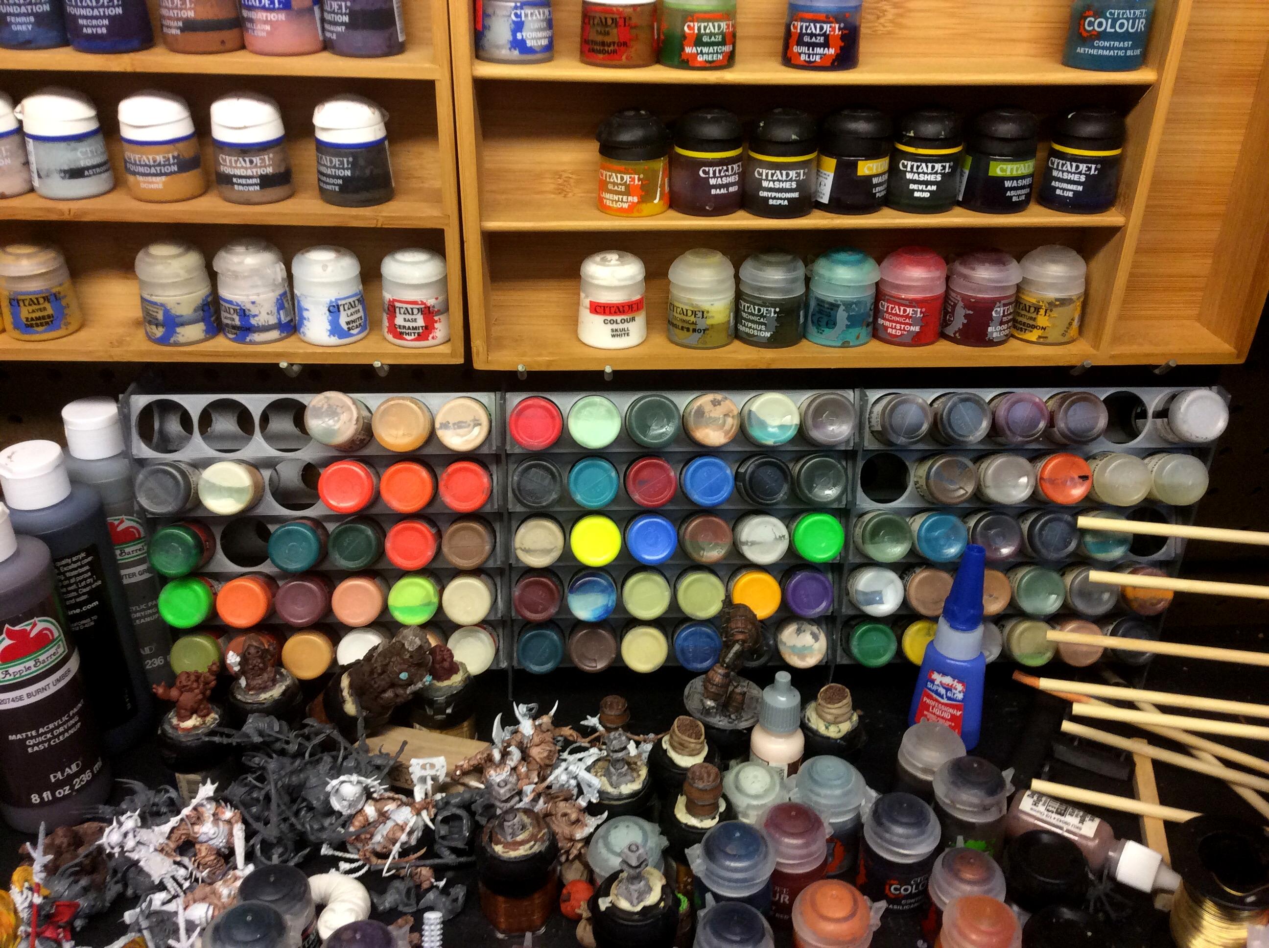 Army painter rack
