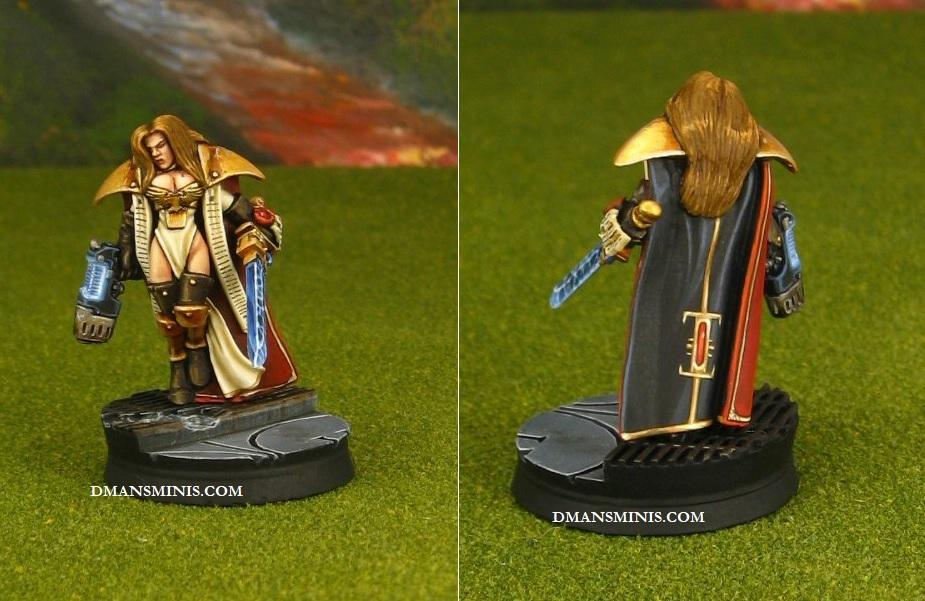 Converted Warhammer 40K Female Inquisitor