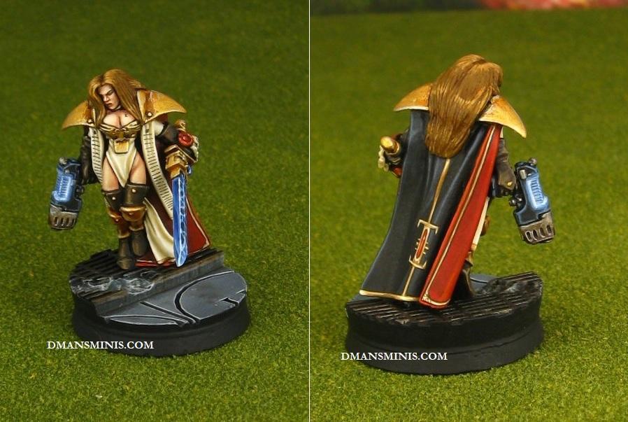 Converted Warhammer 40K Female Inquisitor